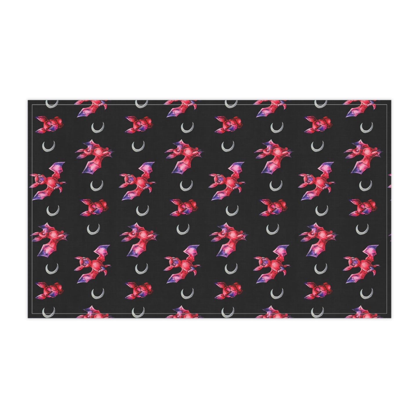 Minis Myra the Bat Pattern Tea Towel