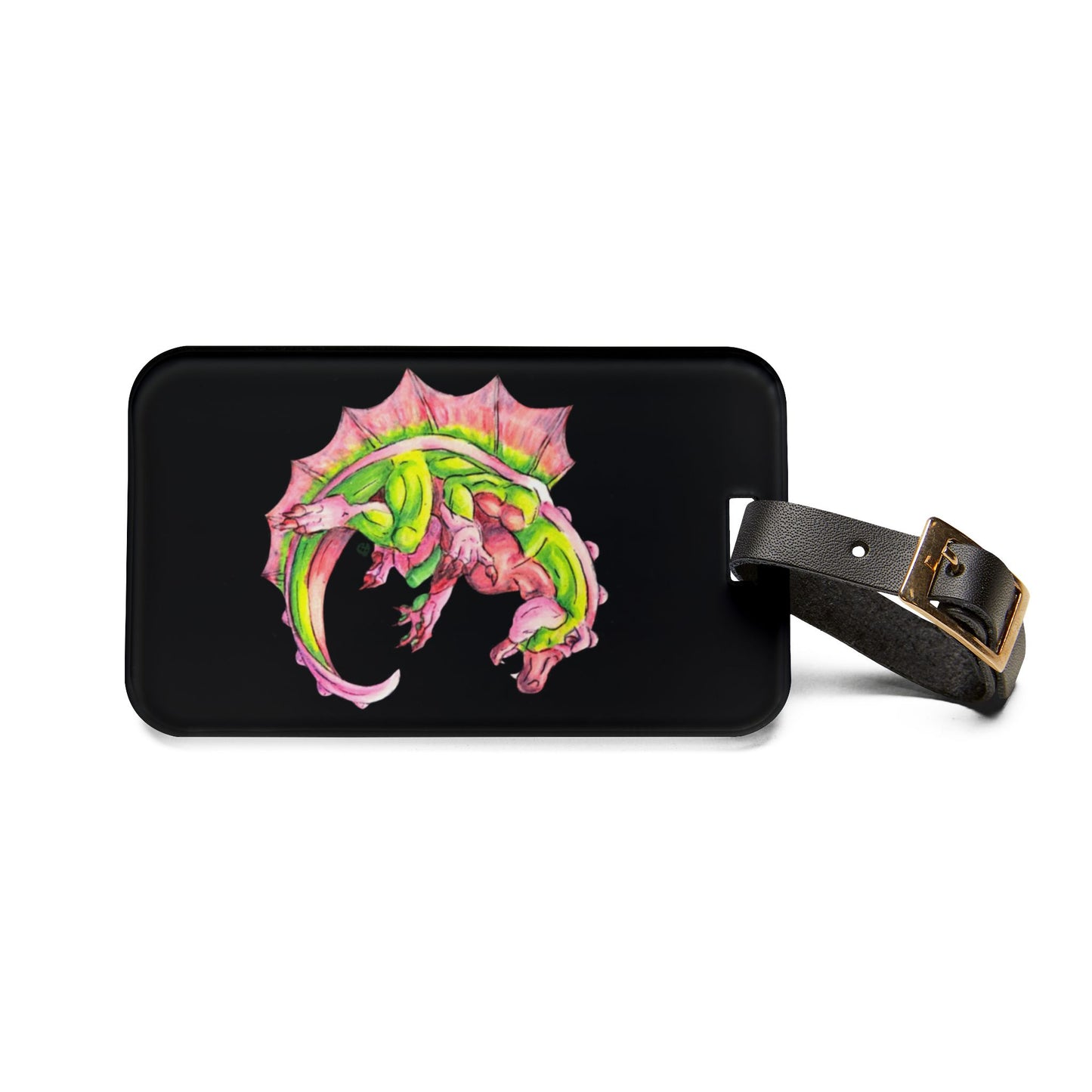 Cutesy Dimetrodon Roll Luggage Tag