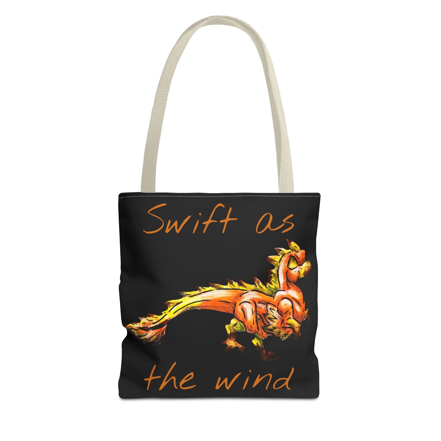 Chibi Caena the Raptor- Dinosaur art- Prehistoric- Two-toned Tote Bag
