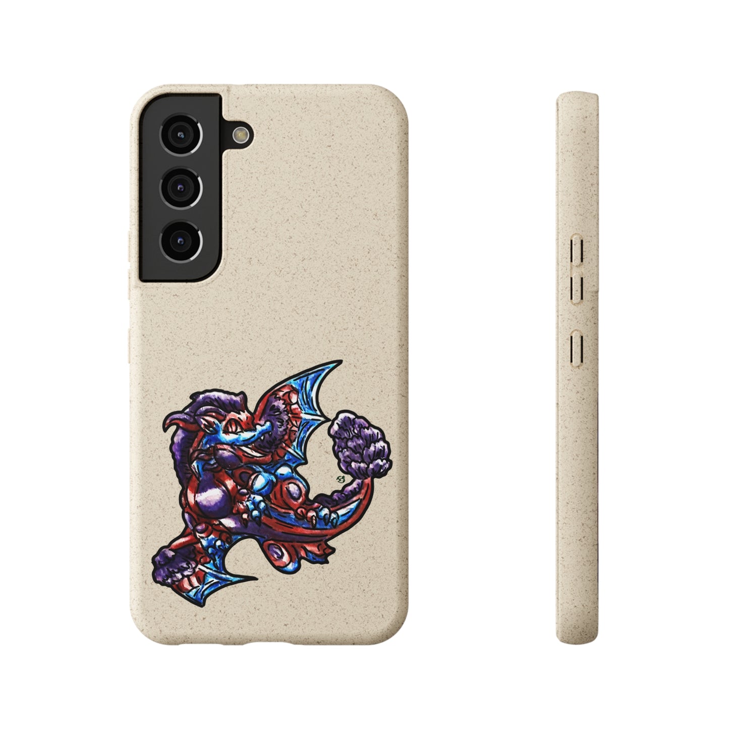 Cutesy January Dragon Twirl Biodegradable Cases