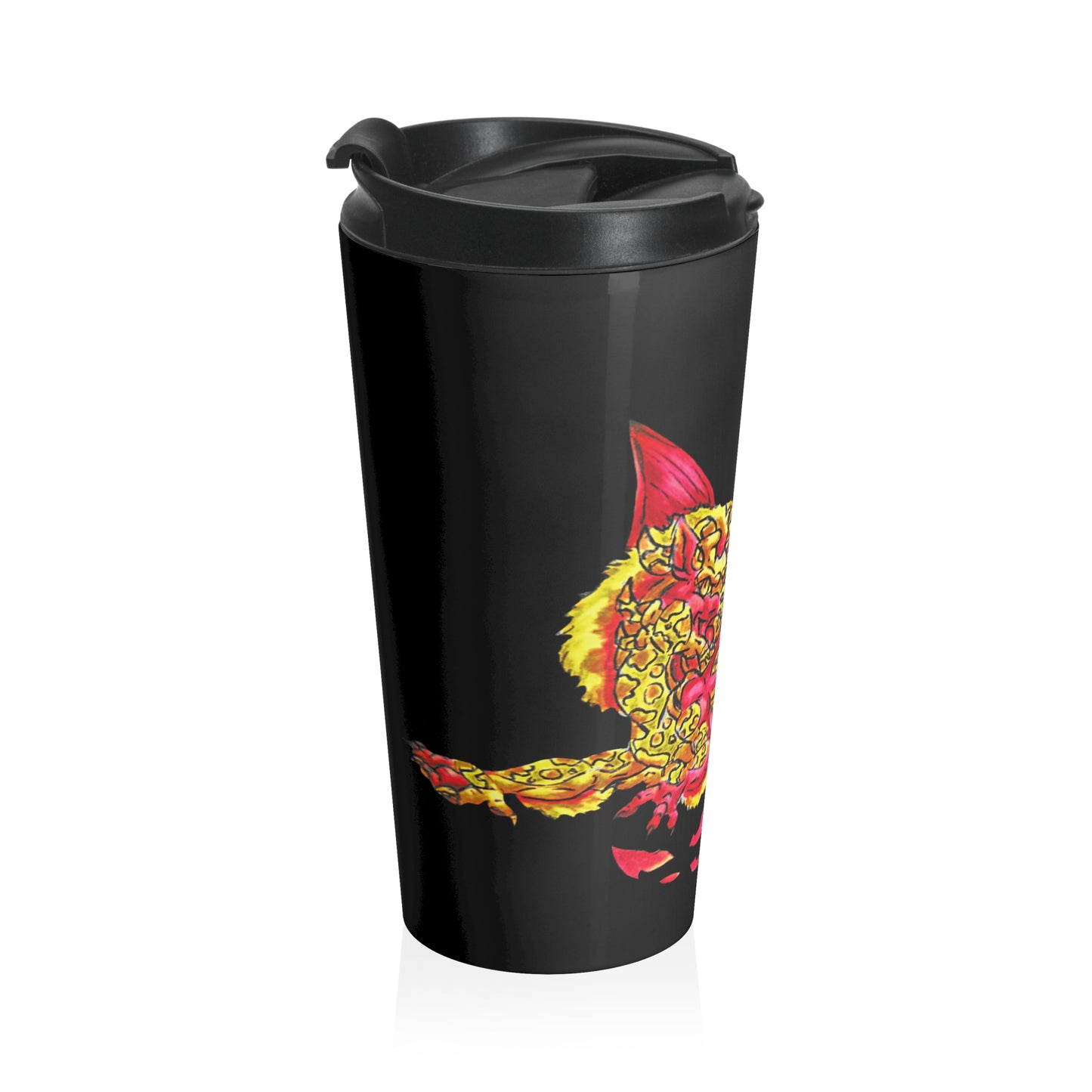 Cutesy Fire Dragon Fly Stainless Steel Travel Mug