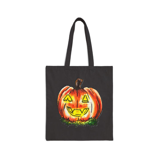 Halloween Cotton Canvas Tote Bag