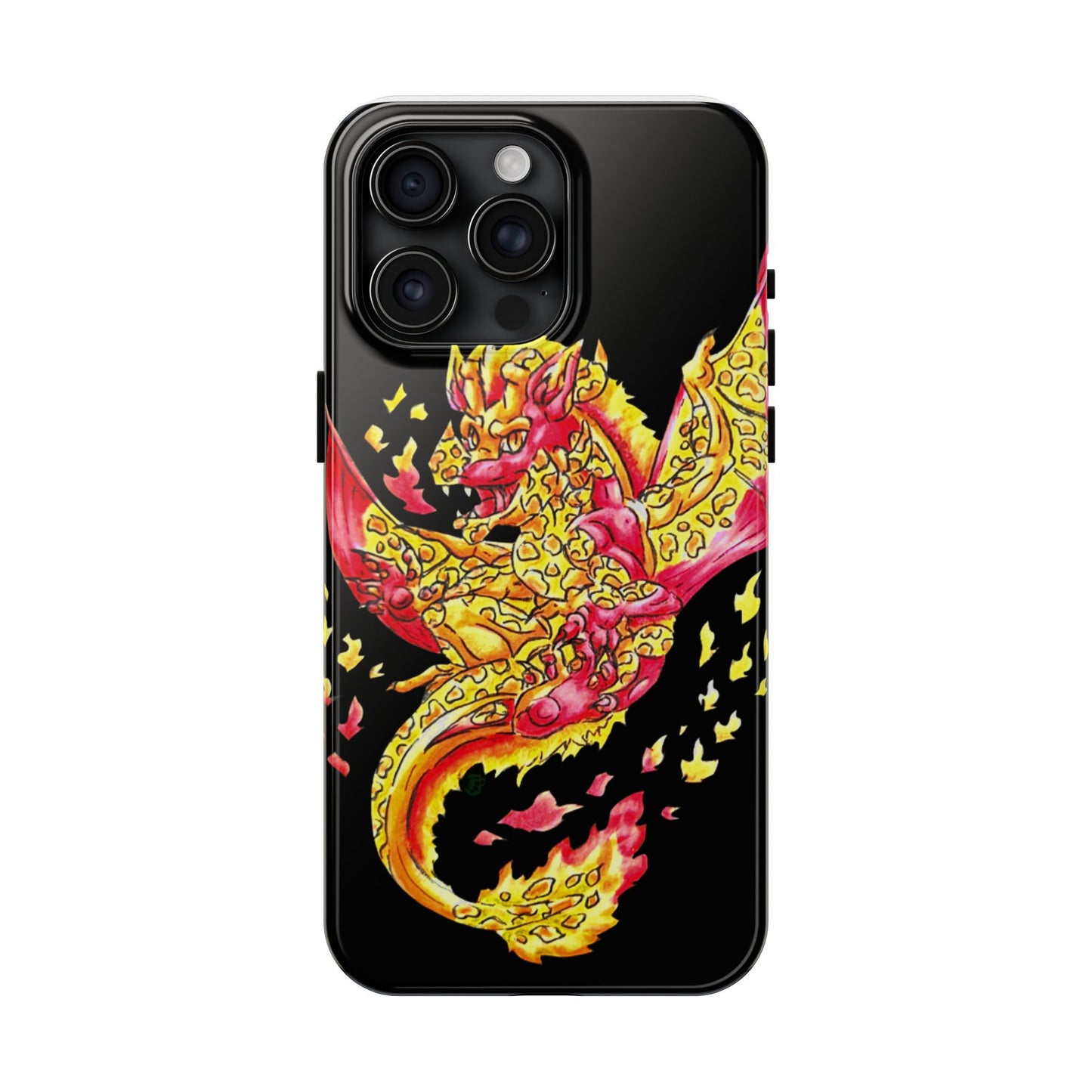 Cutesy Fire Dragon Float Tough Phone Cases