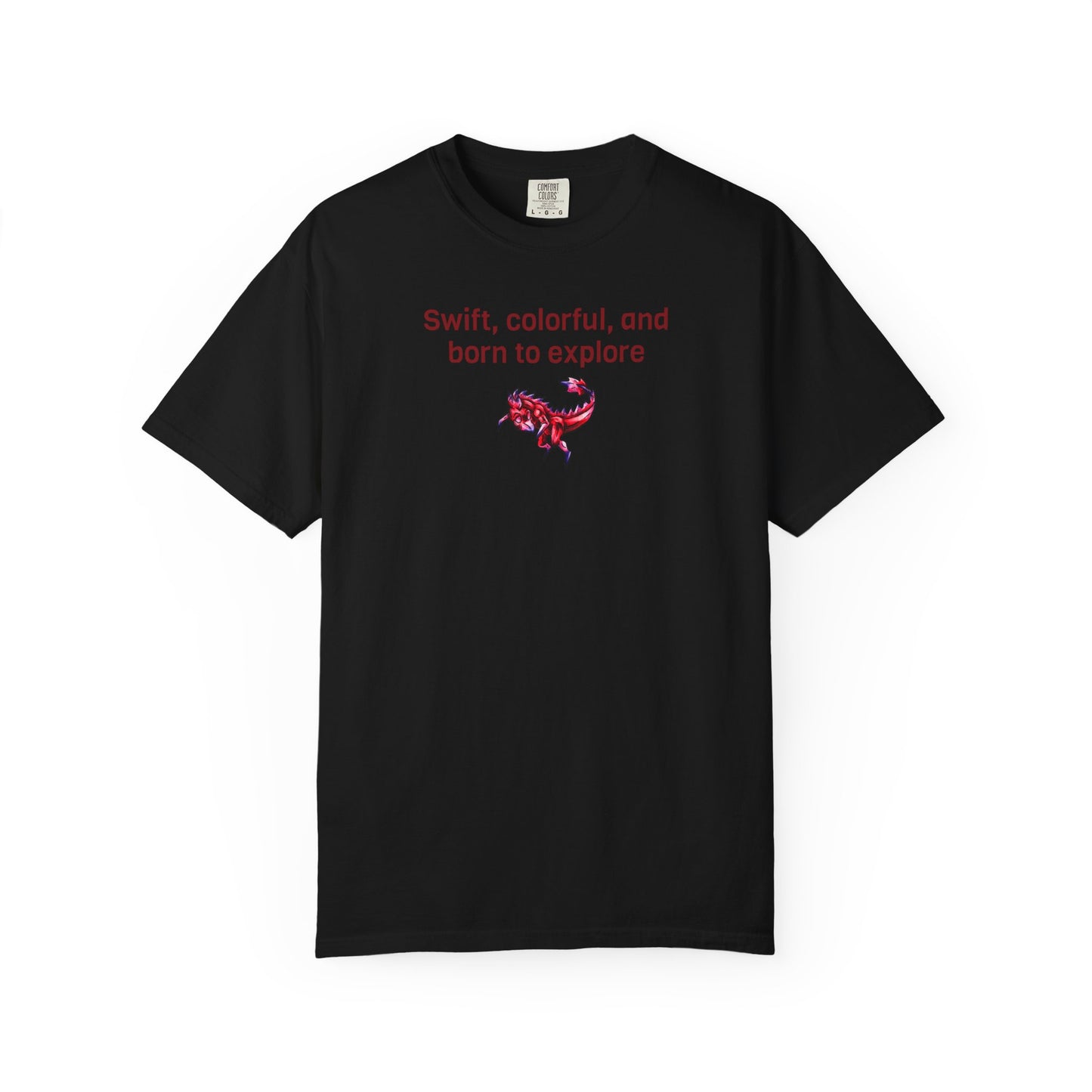 Chibi Mehr the Garudimimus- Swift & Colorful- Feathered Dino- Prehistoric Dinosaur T-shirt