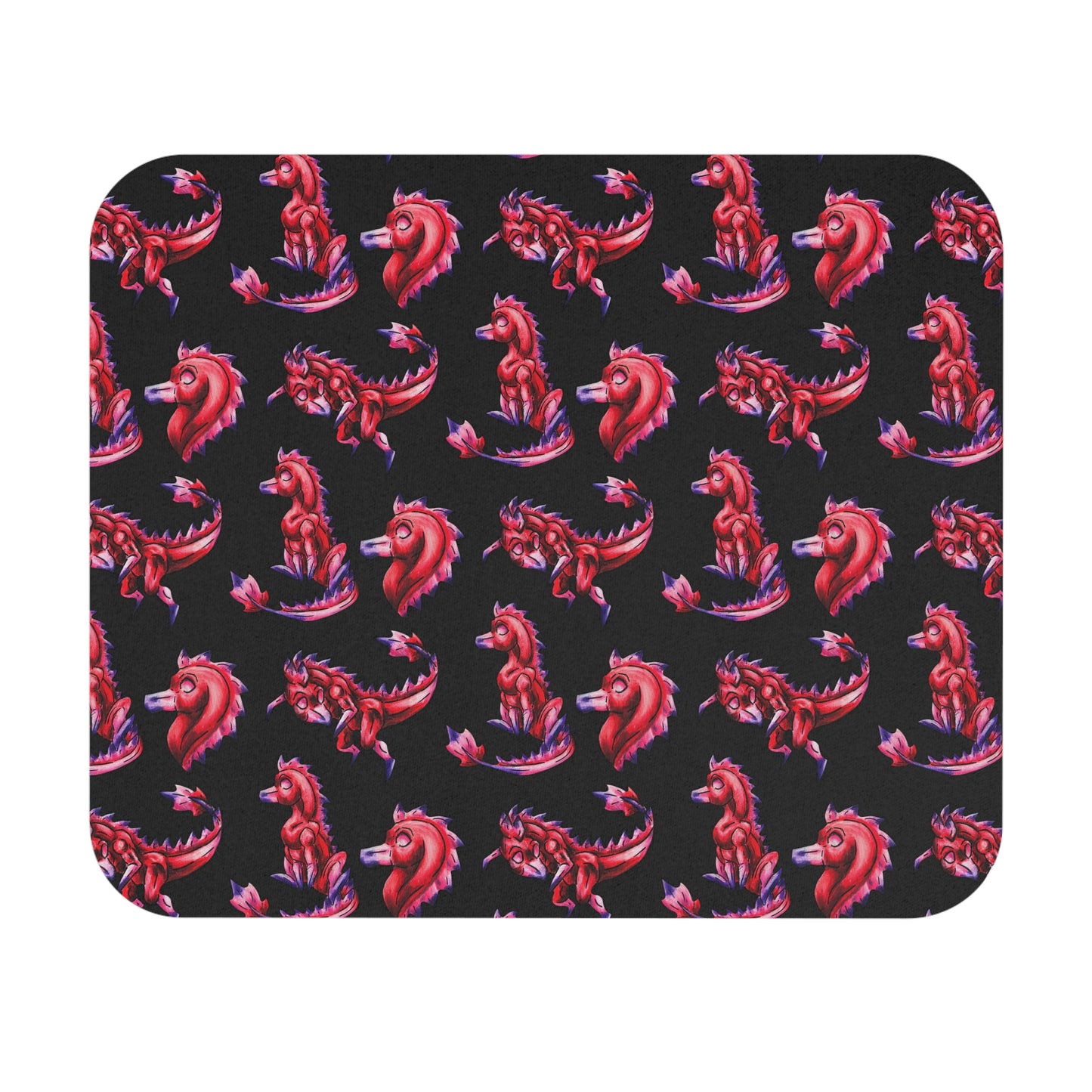 Chibi Mehr the Garudimimus- Pattern- Feathered Dino- Prehistoric Dinosaur- Mouse Pad