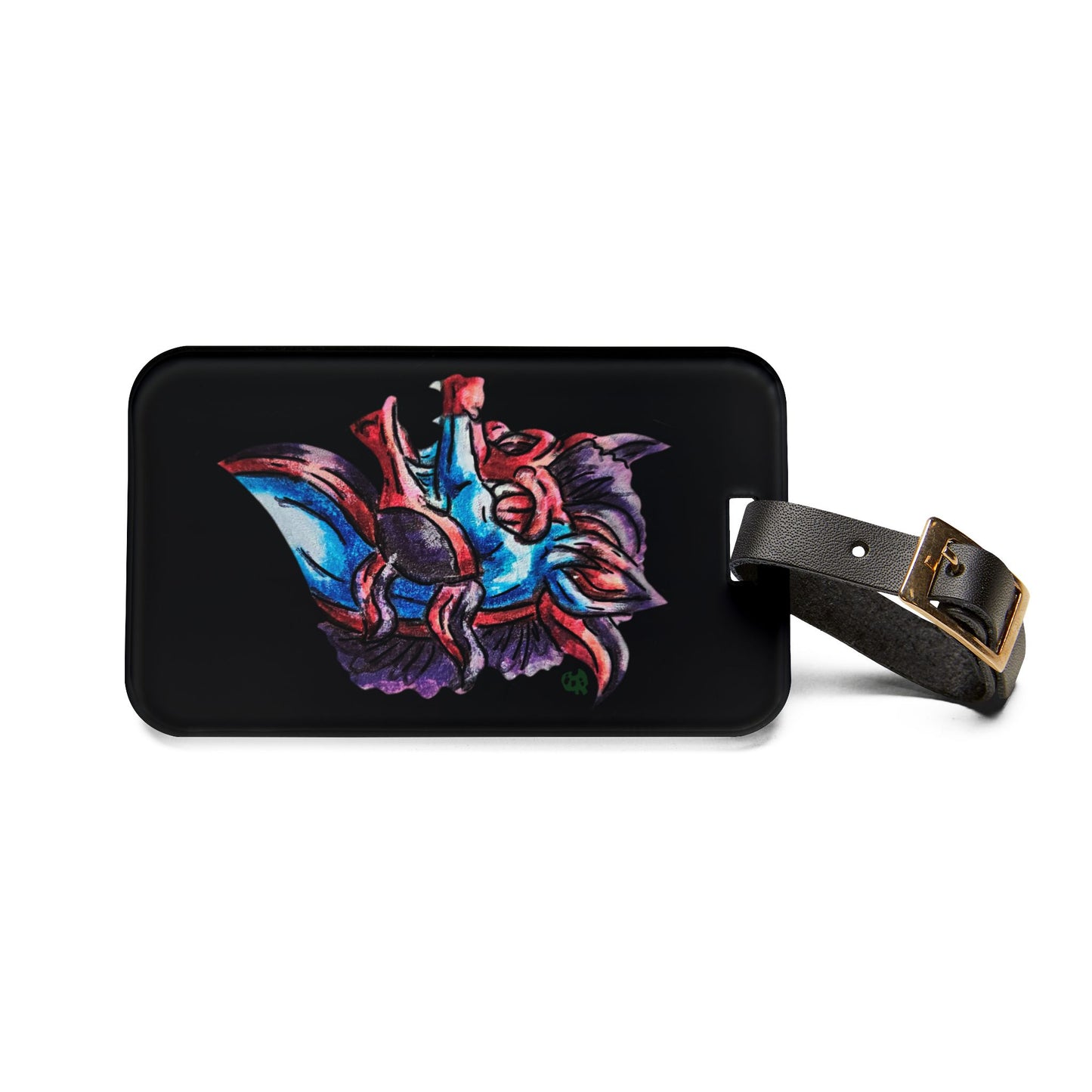 Cutesy January Dragon Head Luggage Tag