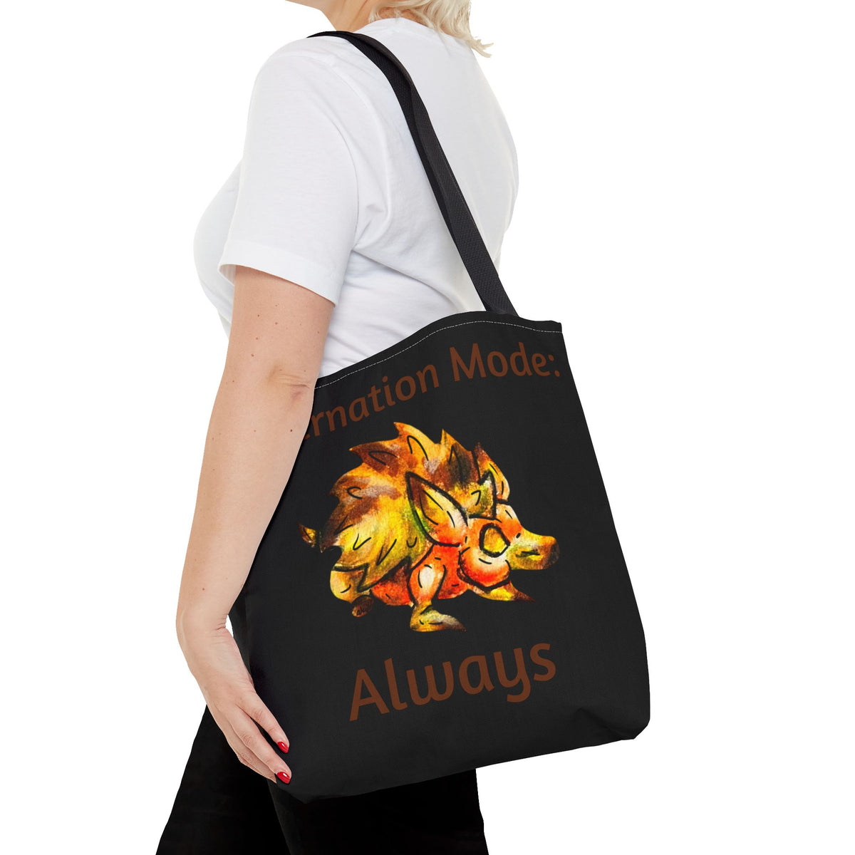 Chibi Aster the Hedgehog- Chibi Hedgehog- Cute Animal -Double-sided Tote Bag