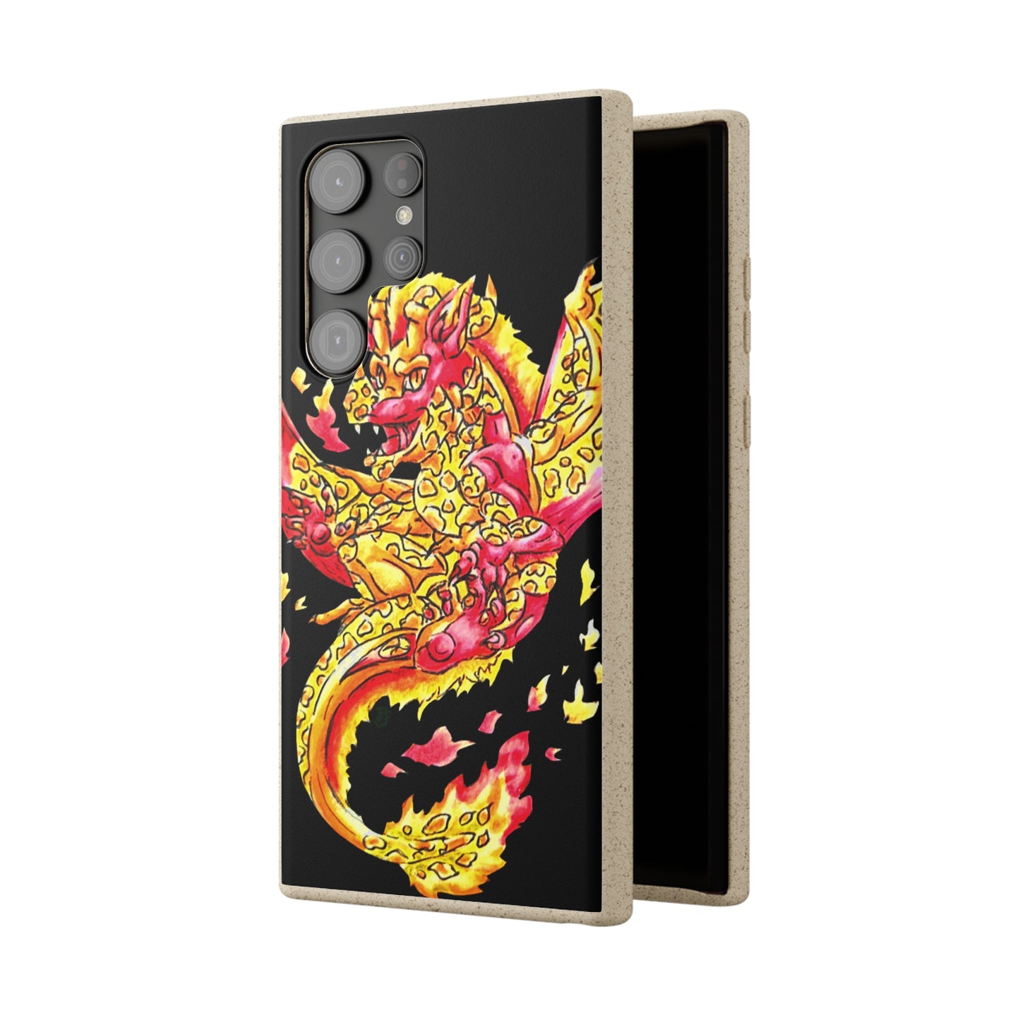 Cutesy Fire Dragon Float Biodegradable Cases