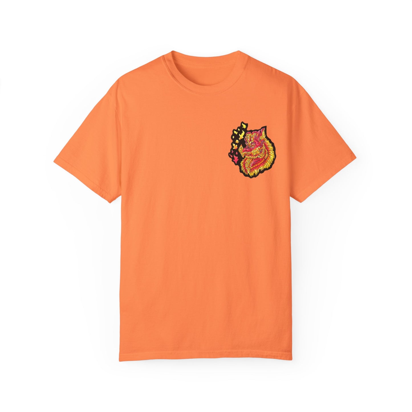 Fire Dragon Head 2 Unisex Garment-Dyed T-shirt