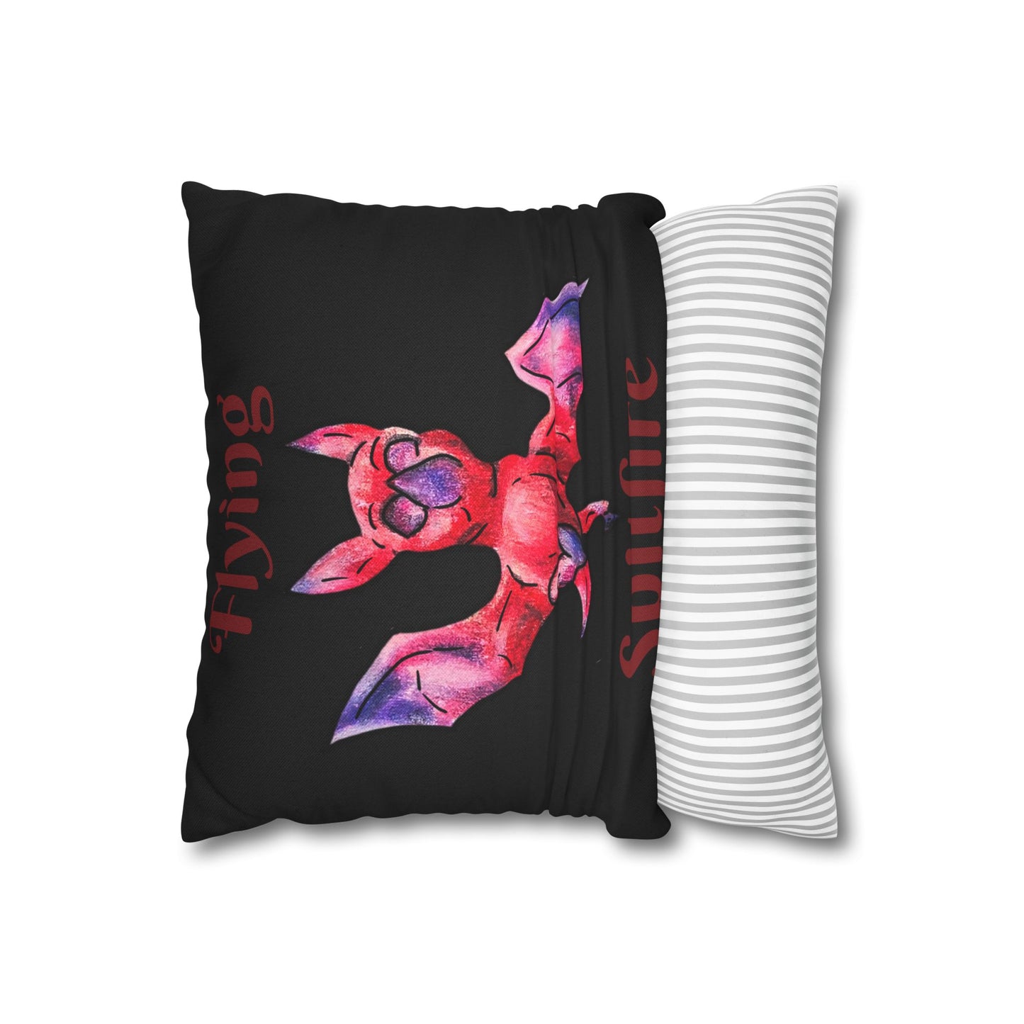 Chibi Myra the Bat- Chibi Bat- Cute Animal -Double-sided Pillowcase