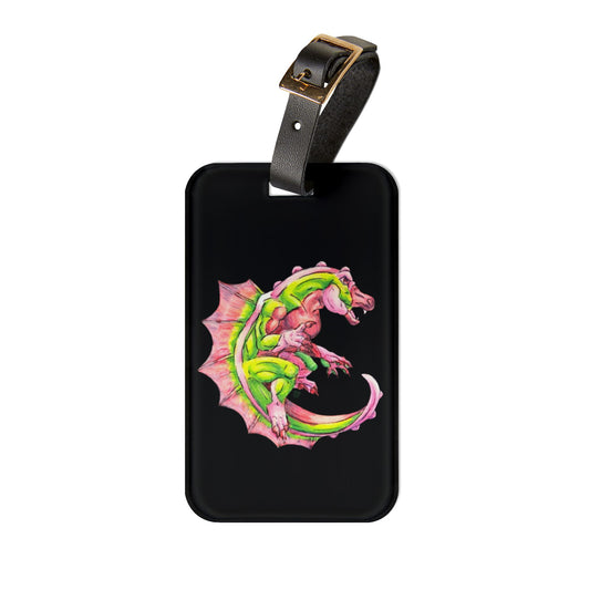 Cutesy Dimetrodon Roll Luggage Tag