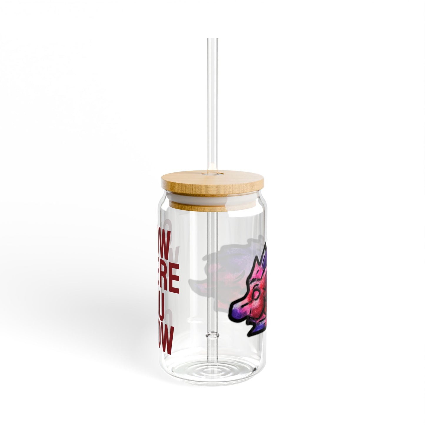 Chibi Azalea the Hedgehog- Glow- Chibi Hedgehog- Cute Animal - Glass Tumbler 16oz