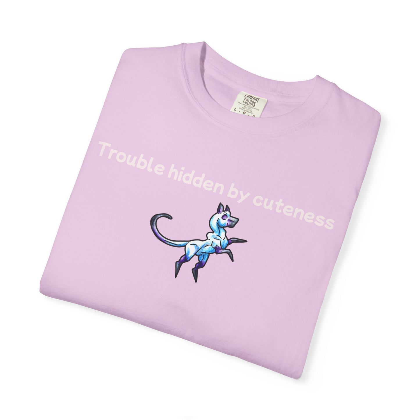 Chibi Slictine the Cat- trouble- Fantasy Cat- Cute Creature Art- Nature Animal- T Shirt