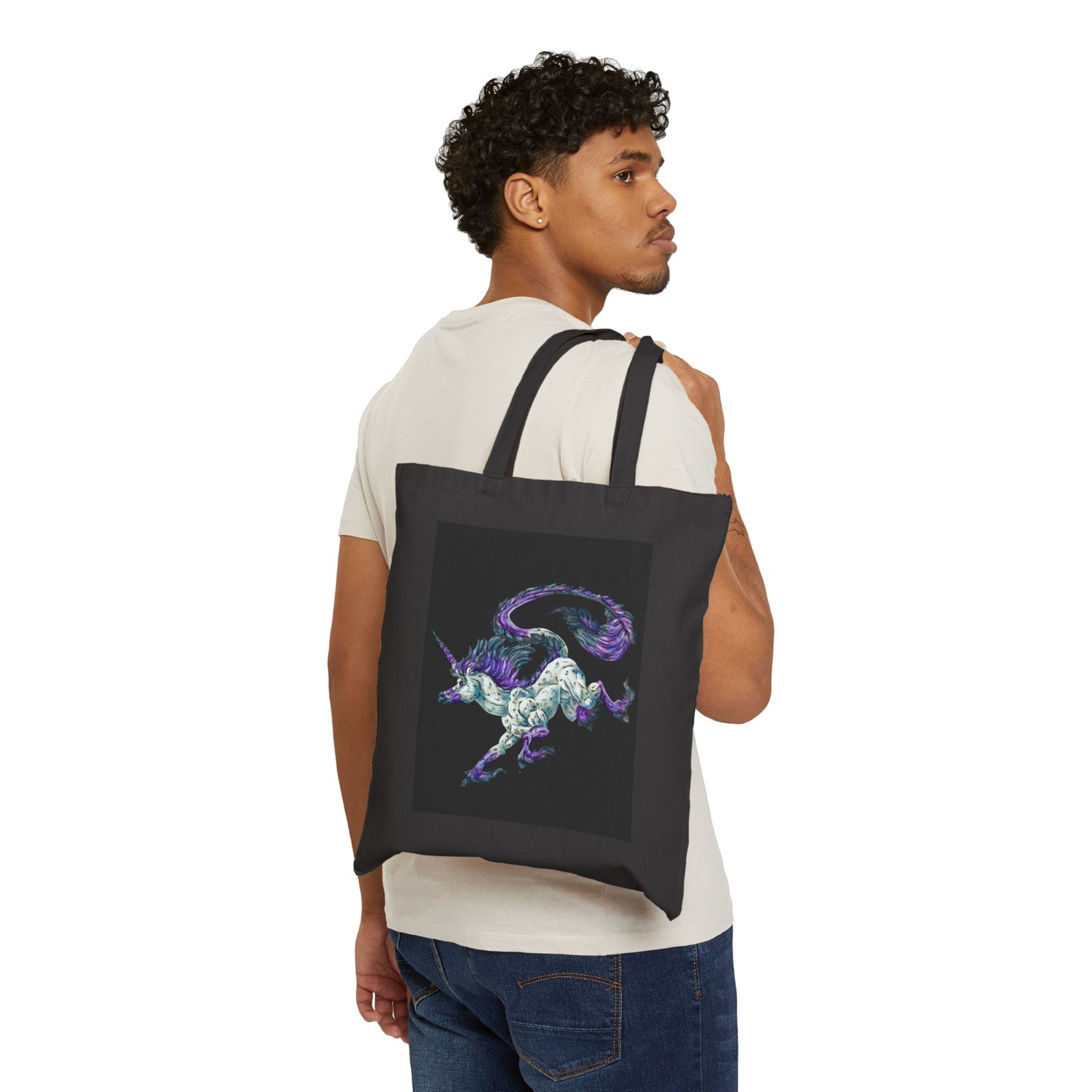 Unicorn Cotton Canvas Tote Bag
