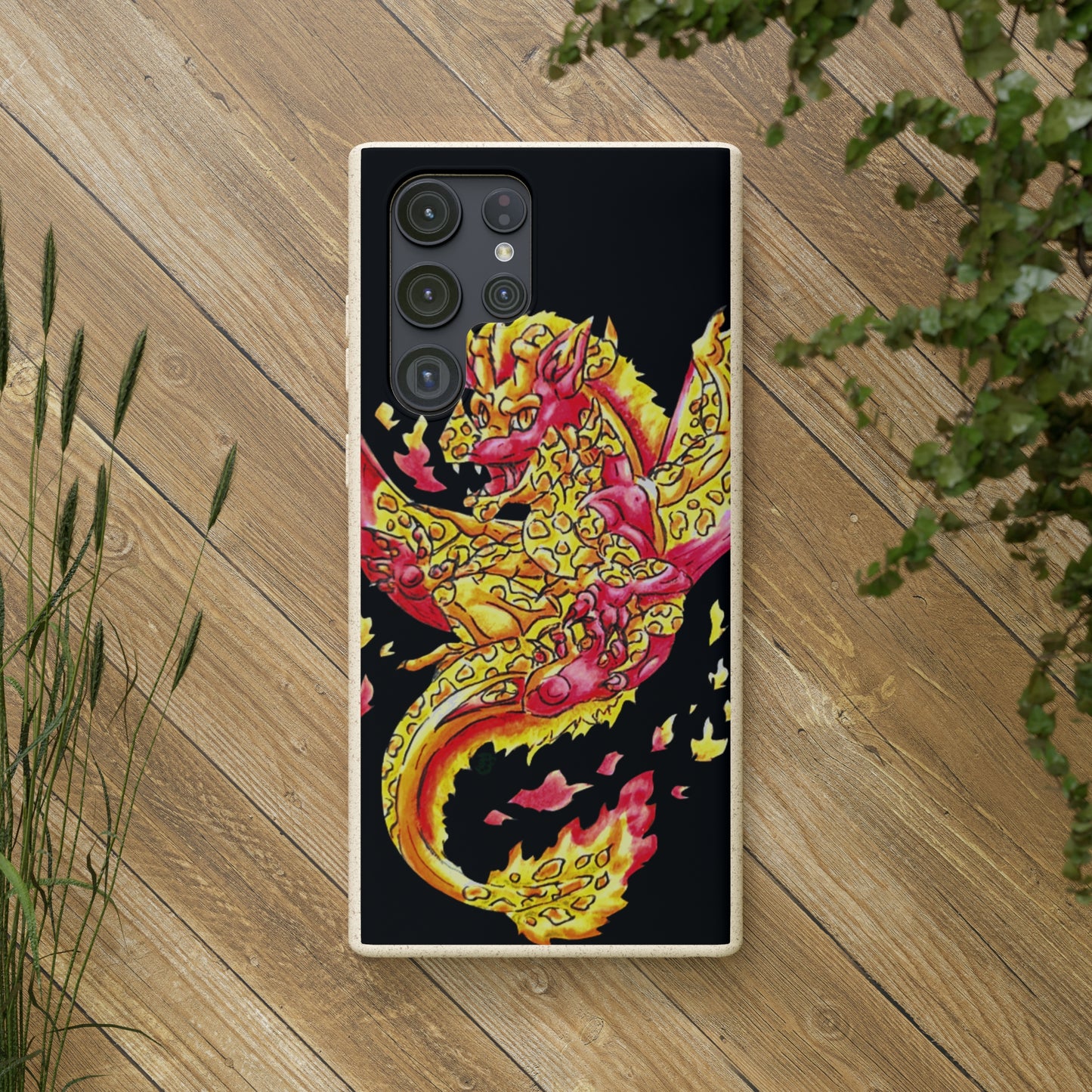 Cutesy Fire Dragon Float Biodegradable Cases