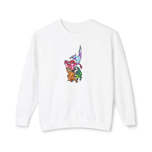 Valentine Cuties- Dinosaur Groupings – Dino Art- Valentine's Day Art – Valentine Lover Gift Unisex Crewneck