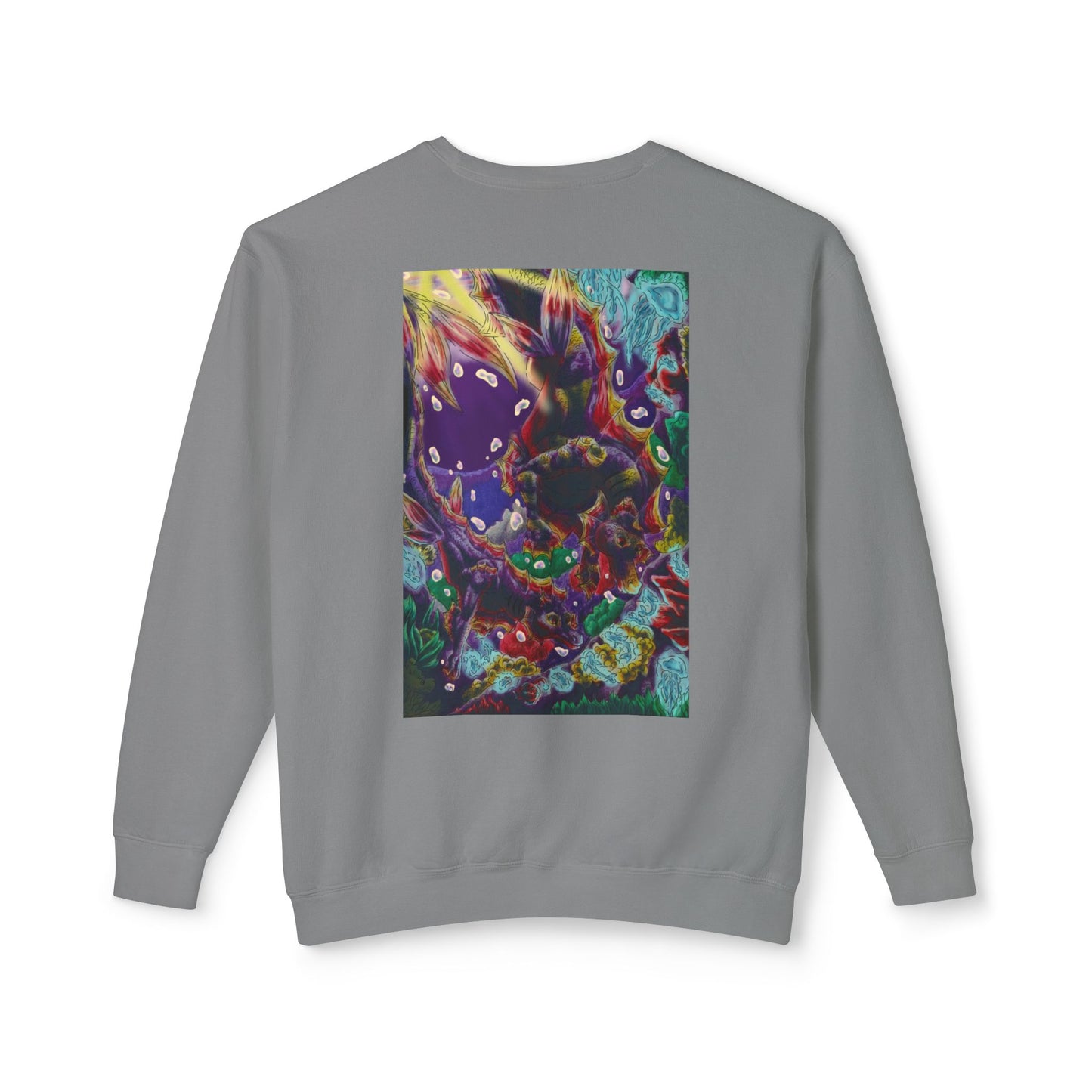 Team Sunset Hippocampus- Vibrant Ocean Fantasy Art- Marine Fantasy Illustration- Fantasy Ocean Art- Unisex Crewneck