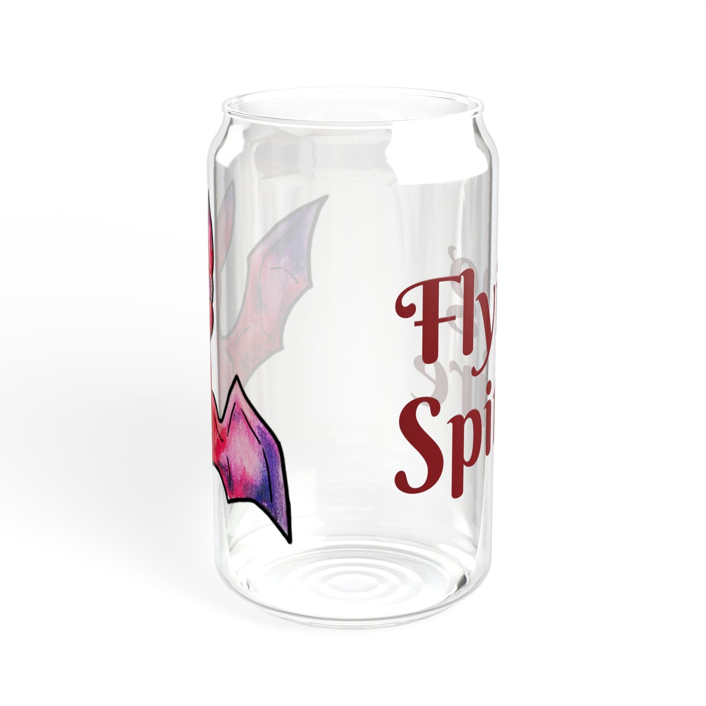 Myra the Bat- Flying Spitfire- Chibi bat- Cute animal - Sipper Glass, 16oz