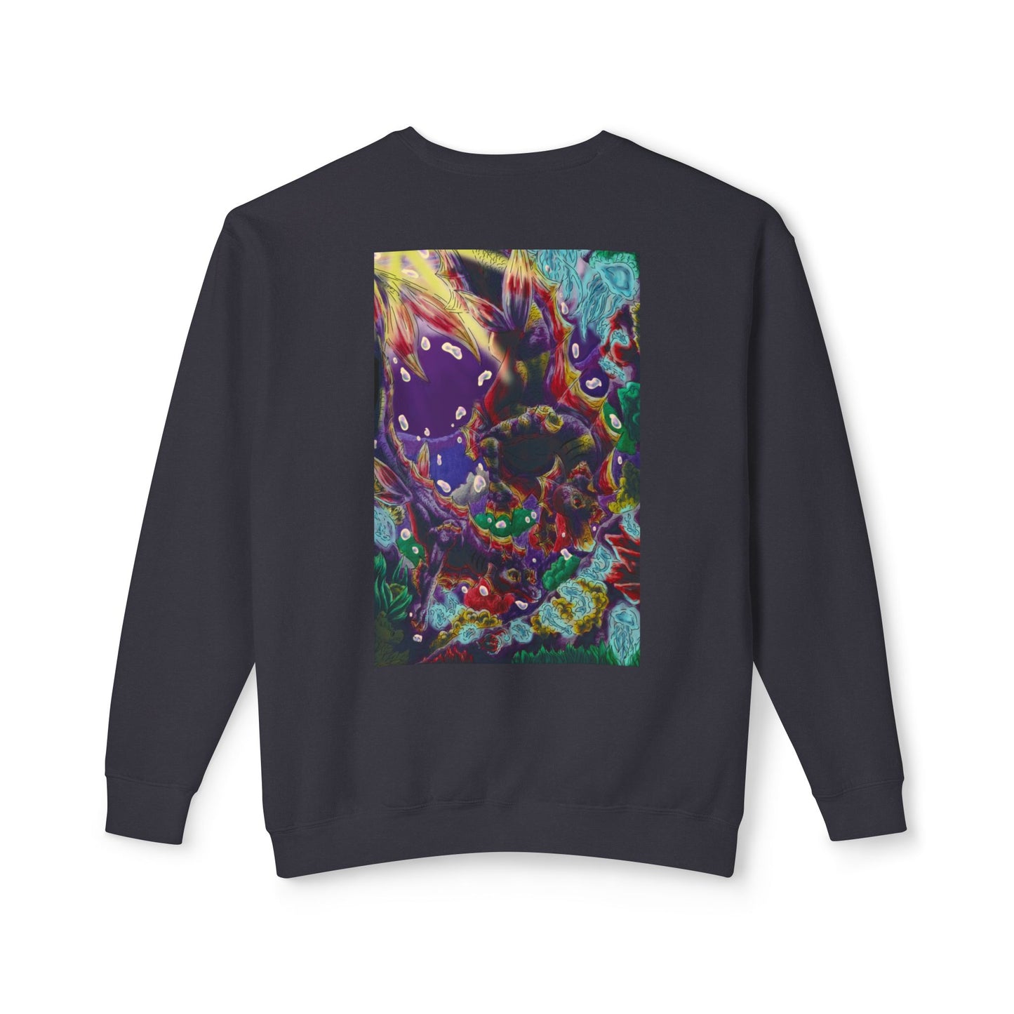 Team Sunset Hippocampus- Vibrant Ocean Fantasy Art- Marine Fantasy Illustration- Fantasy Ocean Art- Unisex Crewneck