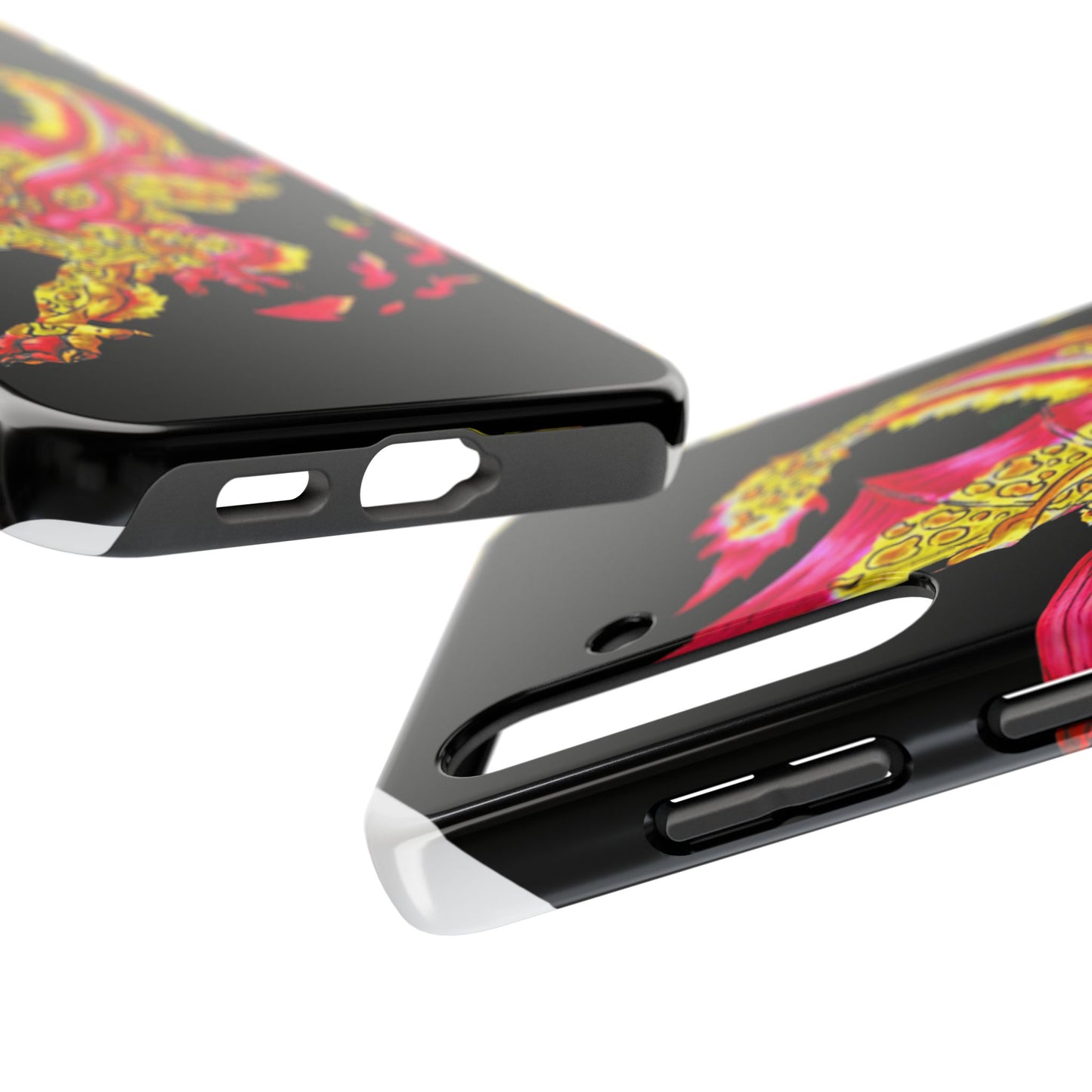 Cutesy Fire Dragon Fly Tough Phone Cases