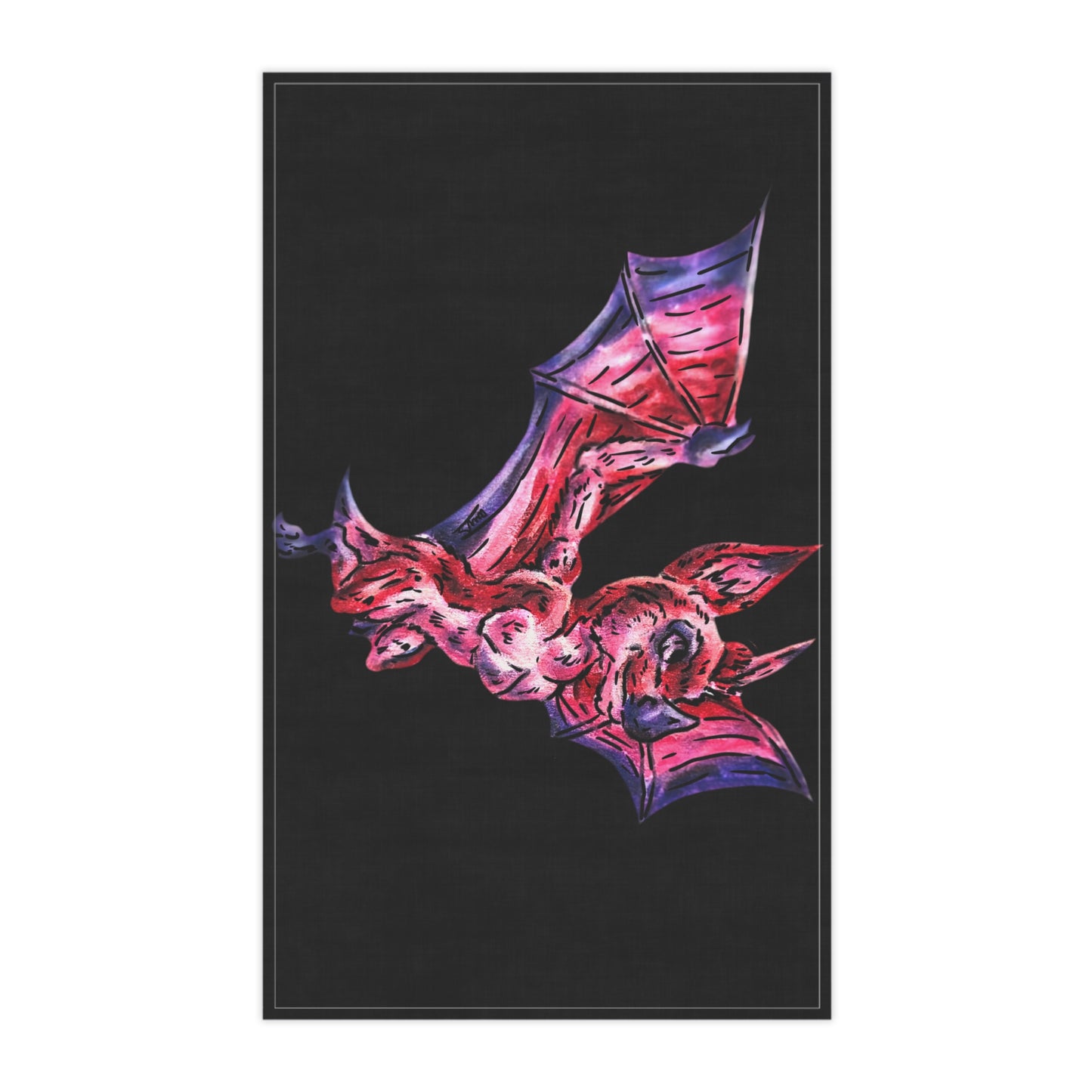 Myra the Bat Tea Towel
