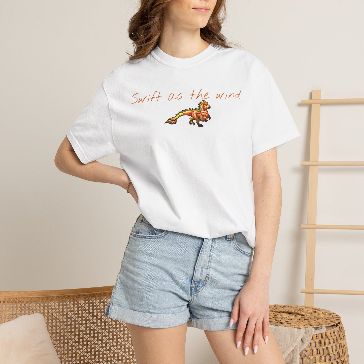 Chibi Caena the Raptor- Swift- Dinosaur art- Prehistoric- T-shirt