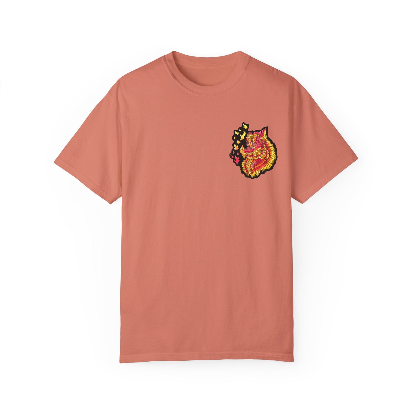 Fire Dragon Head 2 Unisex Garment-Dyed T-shirt