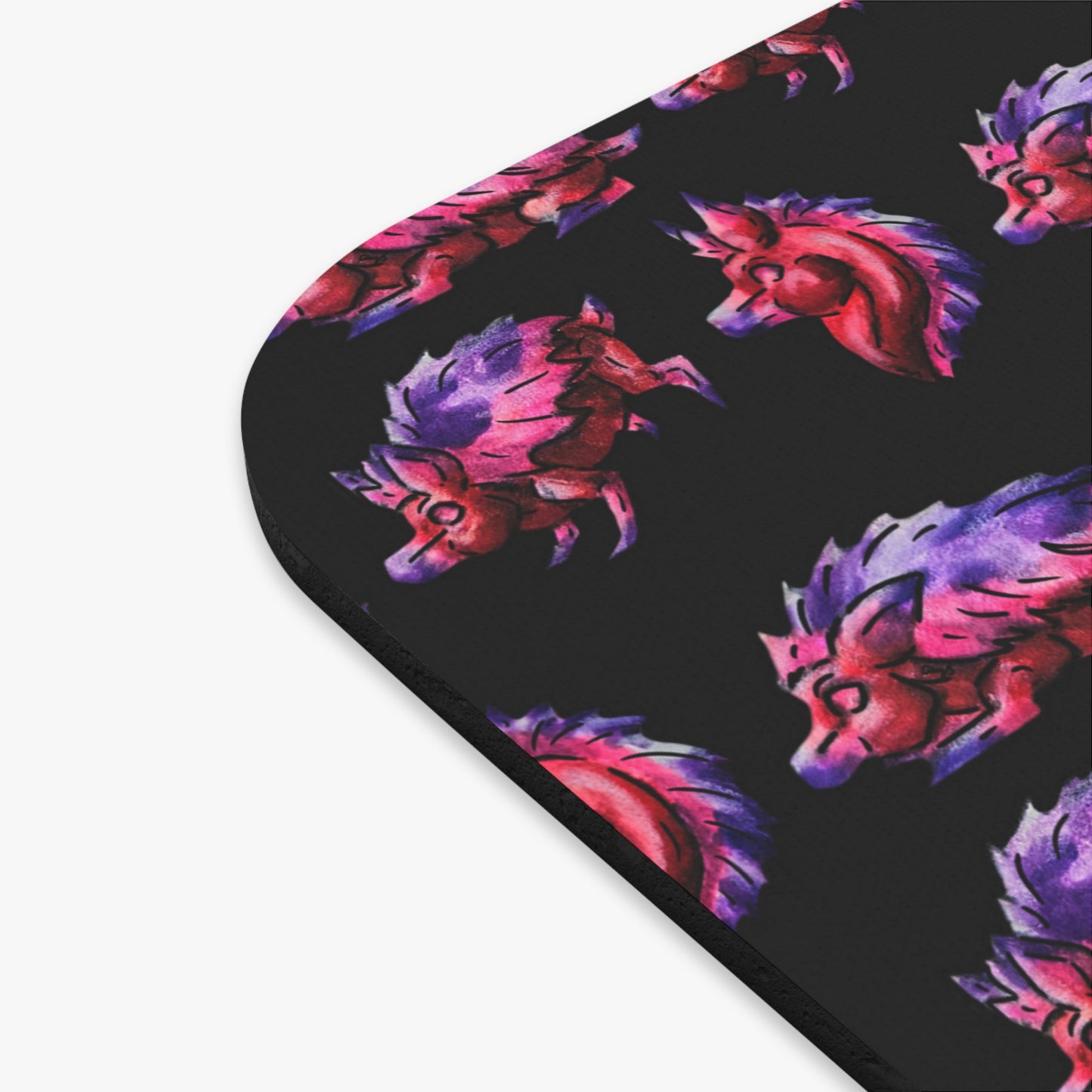 Chibi Azalea the Hedgehog-Pattern- Chibi Hedgehog- Cute Animal - Mouse Pad (Rectangle)