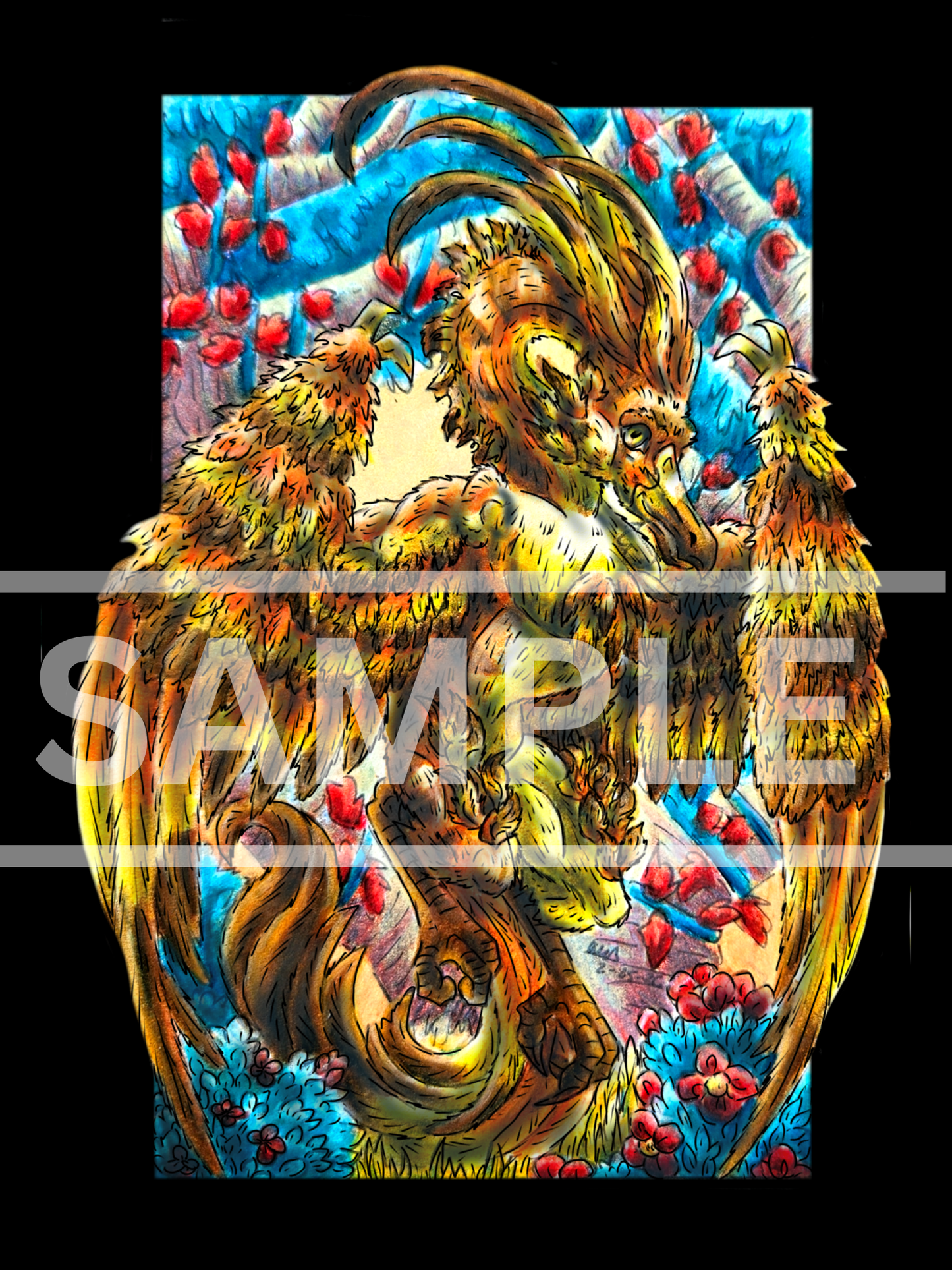 Cayene the Pheonix Print DIGITAL DOWNLOAD
