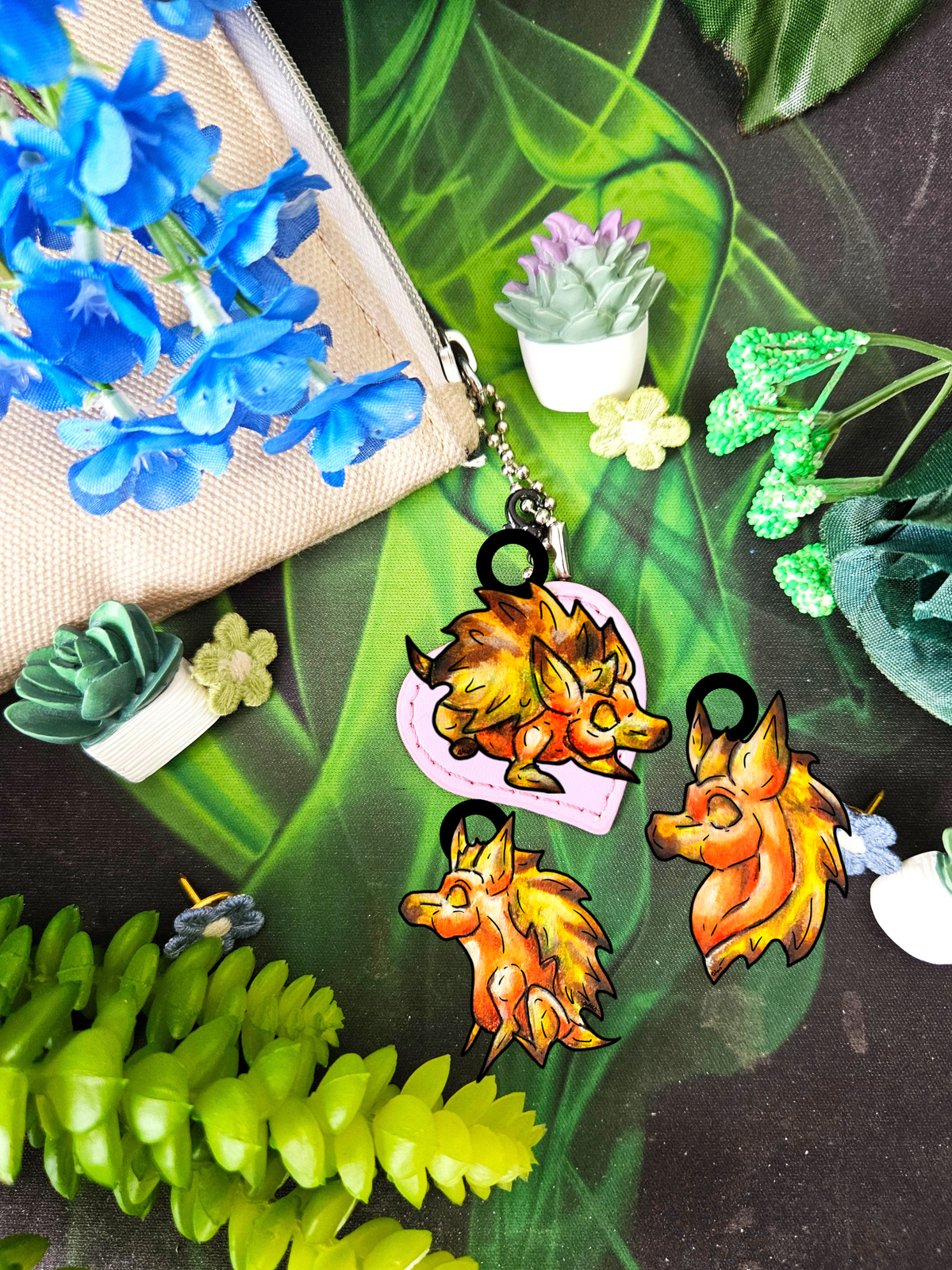 Minis Aster the Fall Hedgehog Multi-Pack Charms