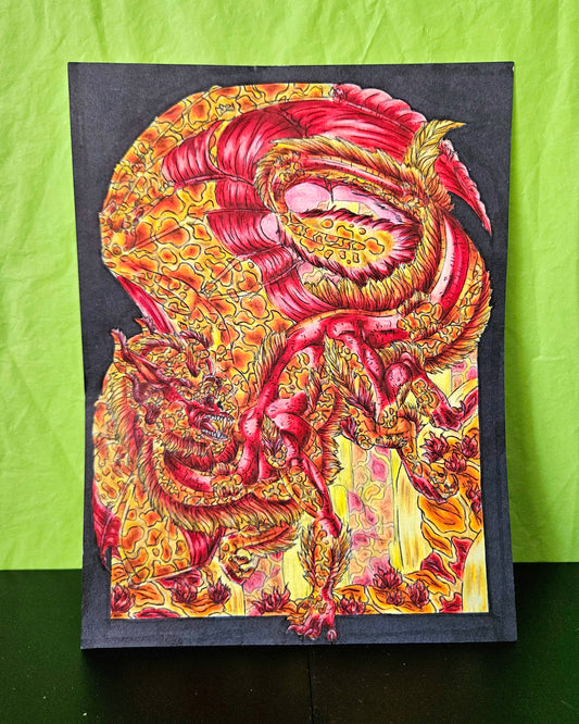 Commission: Paper 7' x 10"
