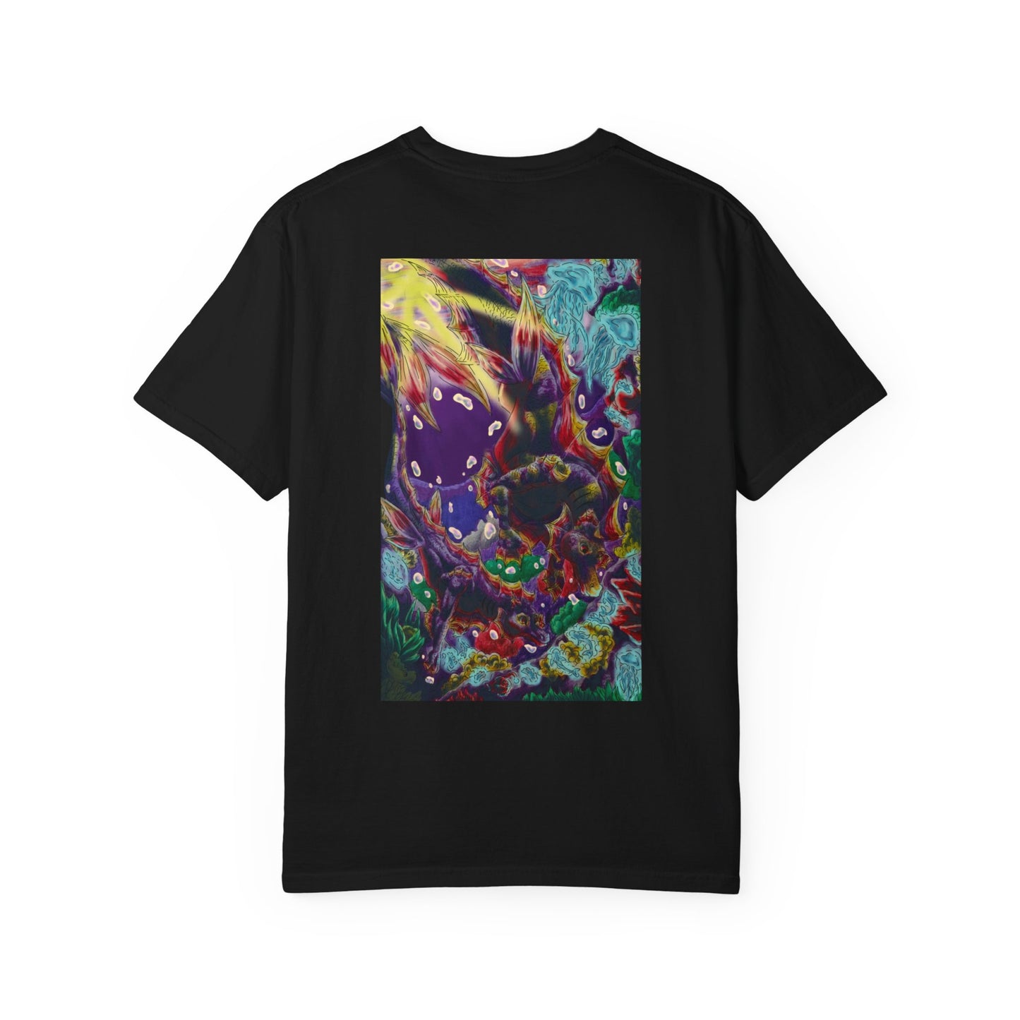 Team Sunset Hippocampus- Vibrant Ocean Fantasy Art- Marine Fantasy Illustration- Fantasy Ocean Art- T-shirt