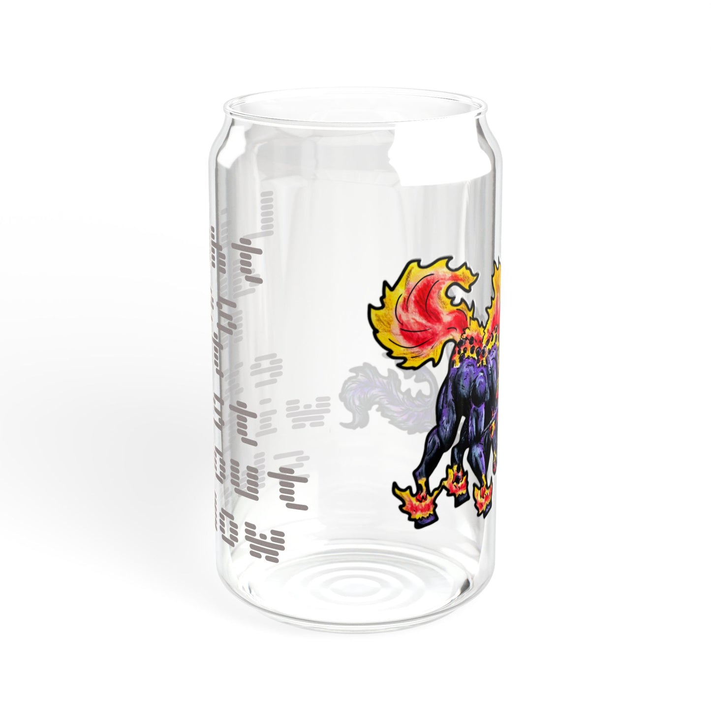 Dream and Nightmare Unicorn- Light & Shadow- Celestial Nightmare- Duality– Light and Dark Fantasy- Glass Tumbler 16oz