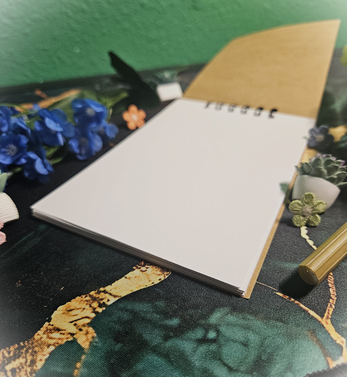 Small Handmade Sketchbook- Notebooks-Pocketbooks- Luna Moth