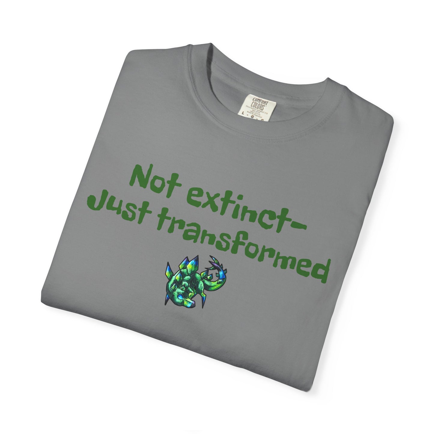 Chibi Arith the Stegosaurus-Not extinct, transformed- Chibi Dinosaur Art- Prehistoric Creature- T- Shirt