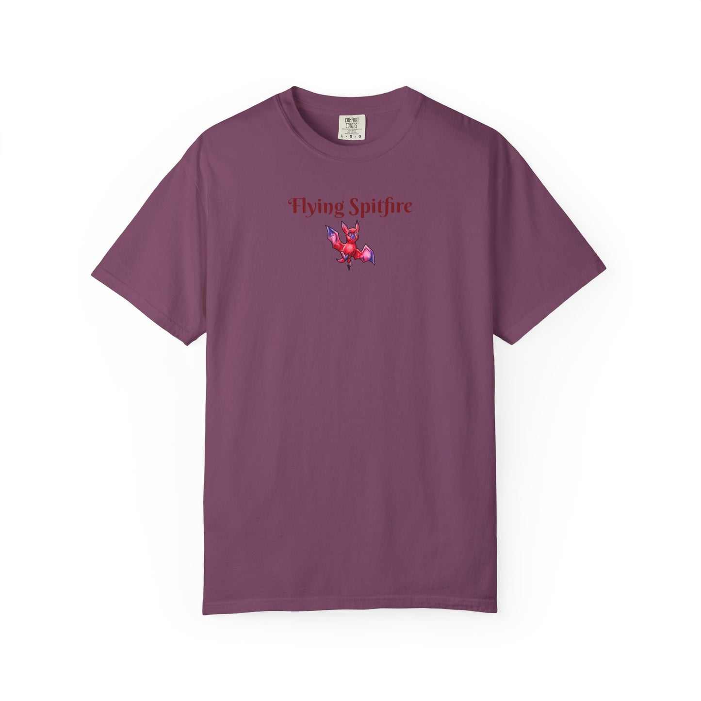 Chibi Myra the Bat- Flying Spitfire- Chibi Bat- Cute Animal -T-shirt