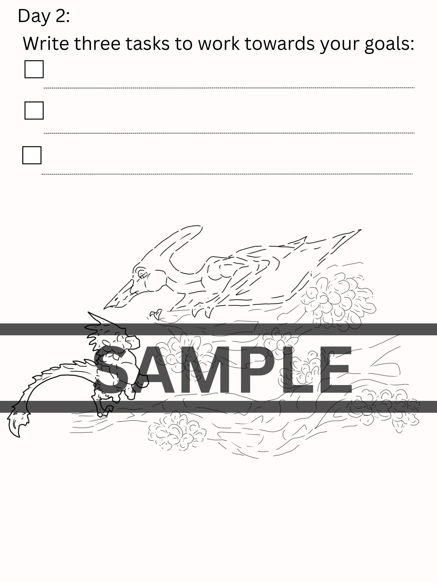 Caena Adventure DIGITAL DOWNLOAD Line Art Version