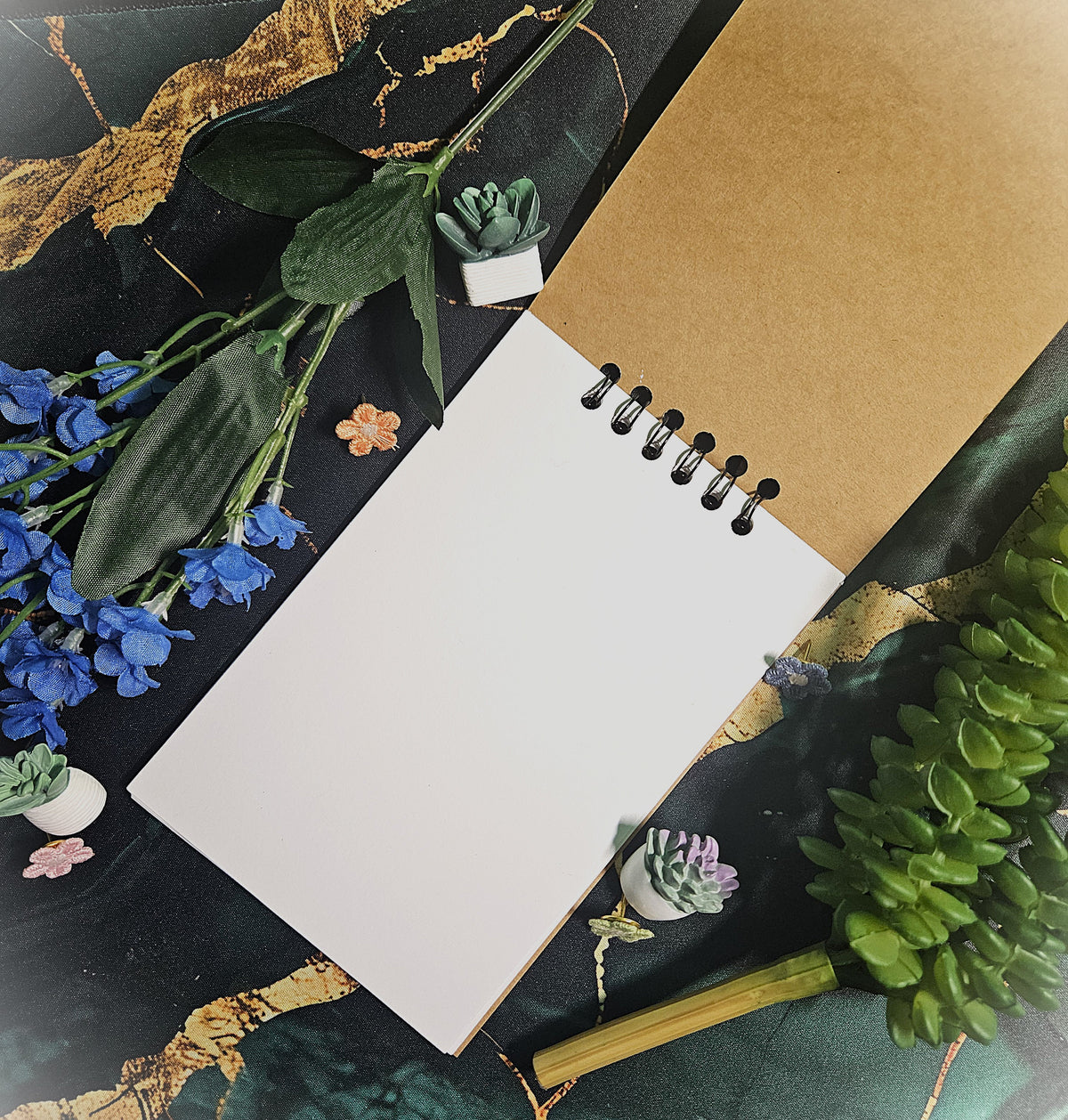 Small Handmade Sketchbook- Notebooks-Pocketbooks- Luna Moth