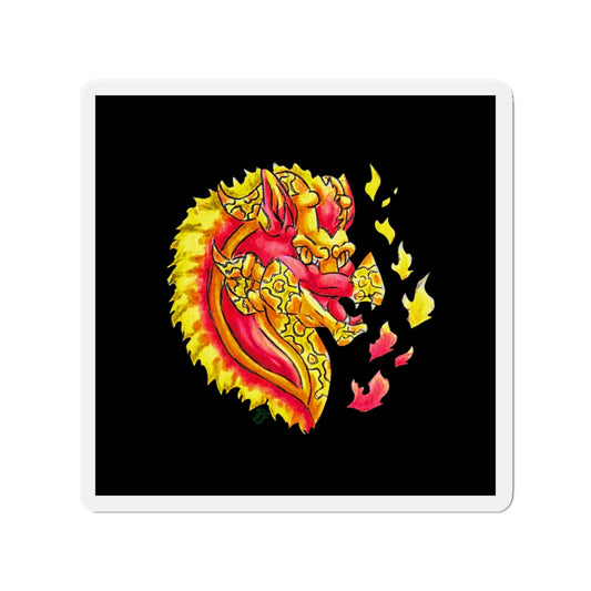 Cutesy Fire Dragon Head Magnets