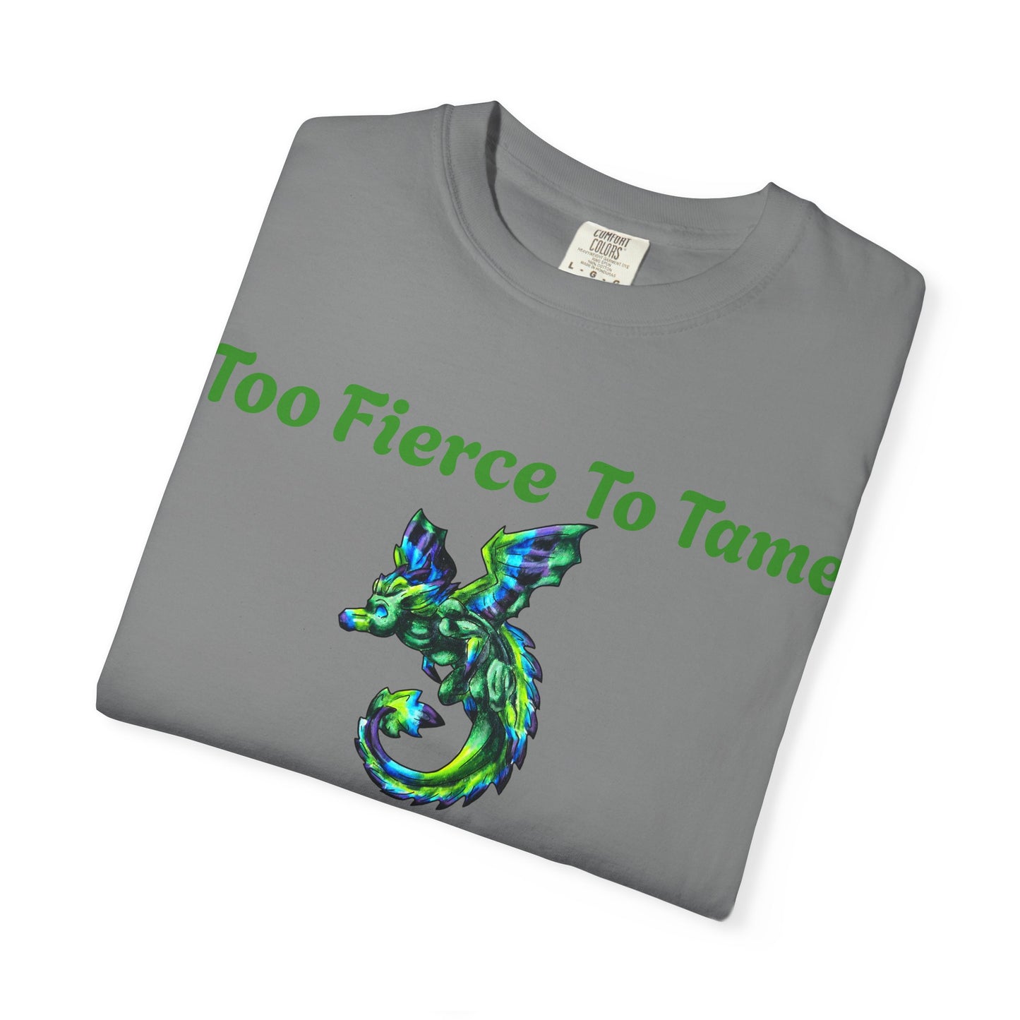 Arlith- Emerald Dragon – Aggressive Green Fantasy Dragon –Too fierce to tame T-shirt – Mythical Creature– Dragon Lover Gift
