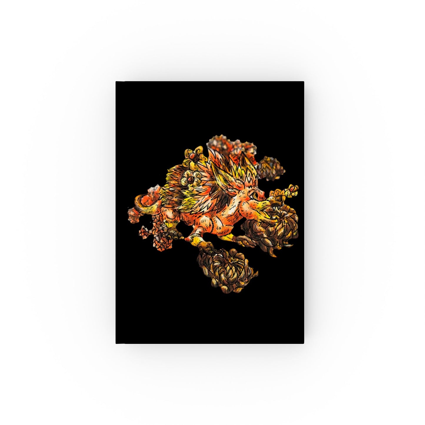 Aster the Fall Hedgehog Hard Backed Journal
