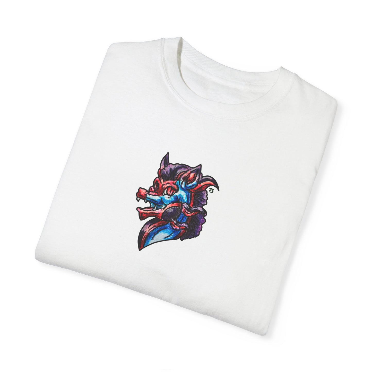 Cutesy January Dragon Head Unisex Garment-Dyed T-shirt