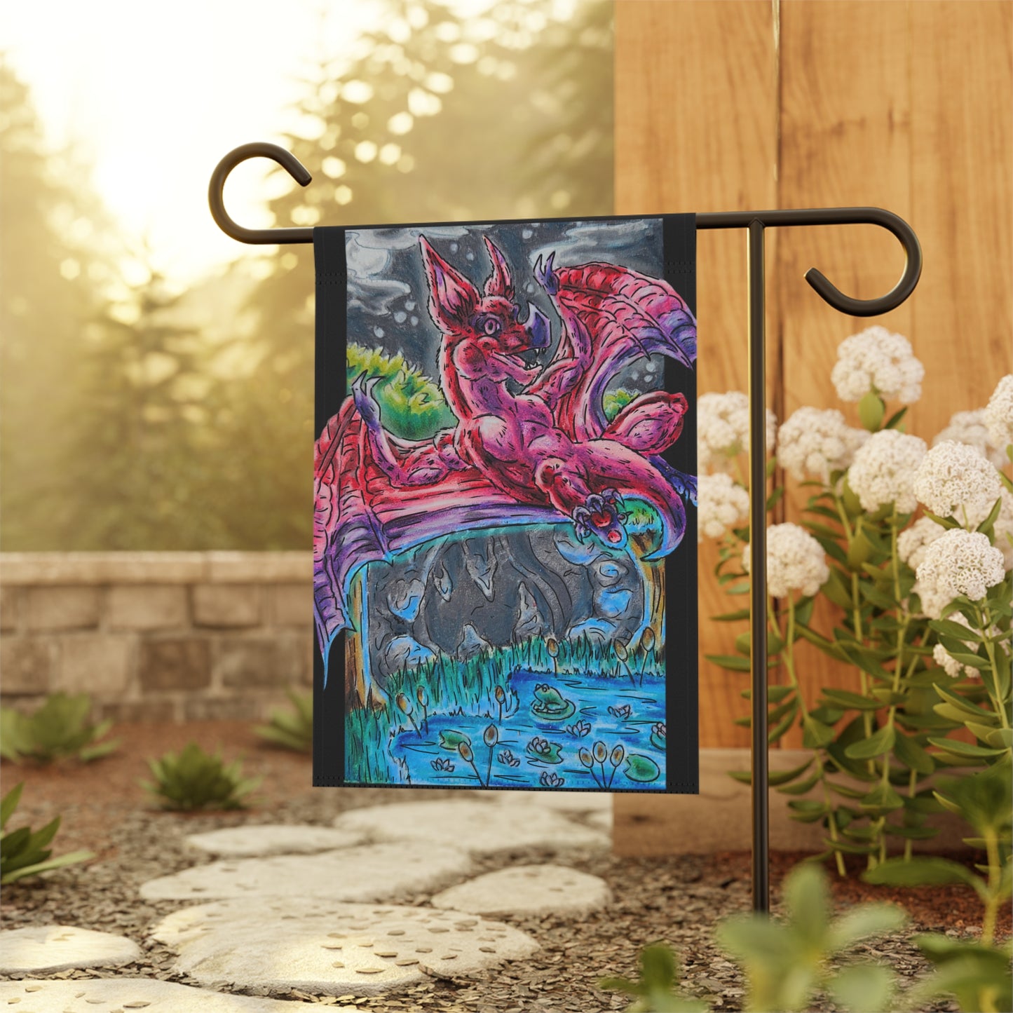 Myra the Bat Garden & House Banner