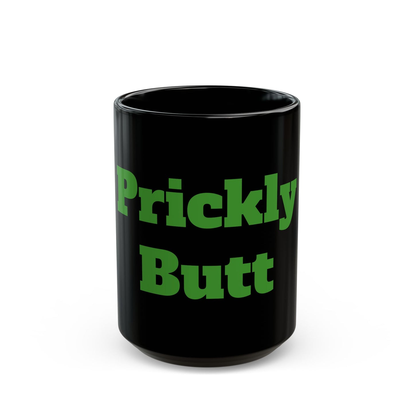 Prickly Butt Mug 15oz Black Coffee Cup