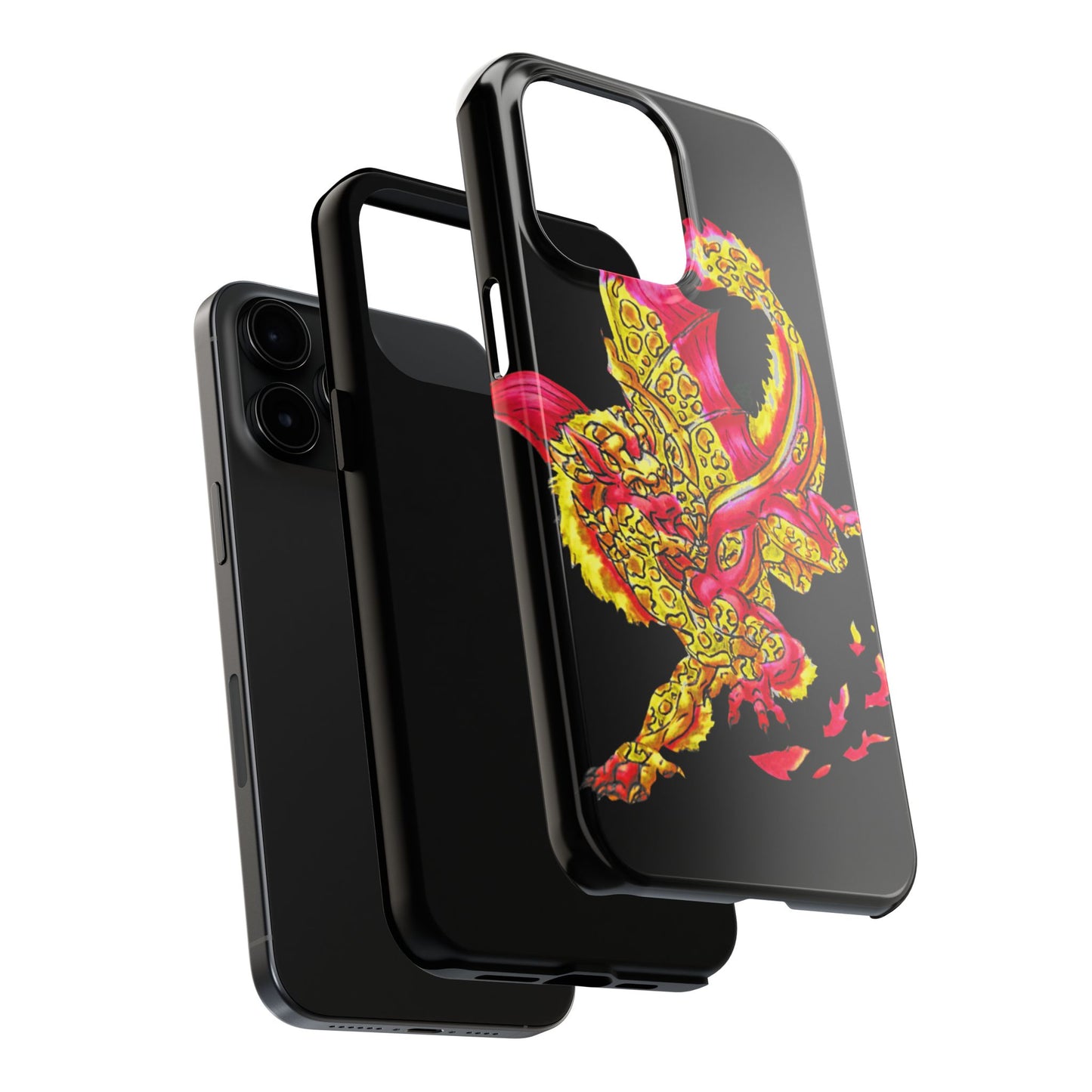 Cutesy Fire Dragon Fly Tough Phone Cases