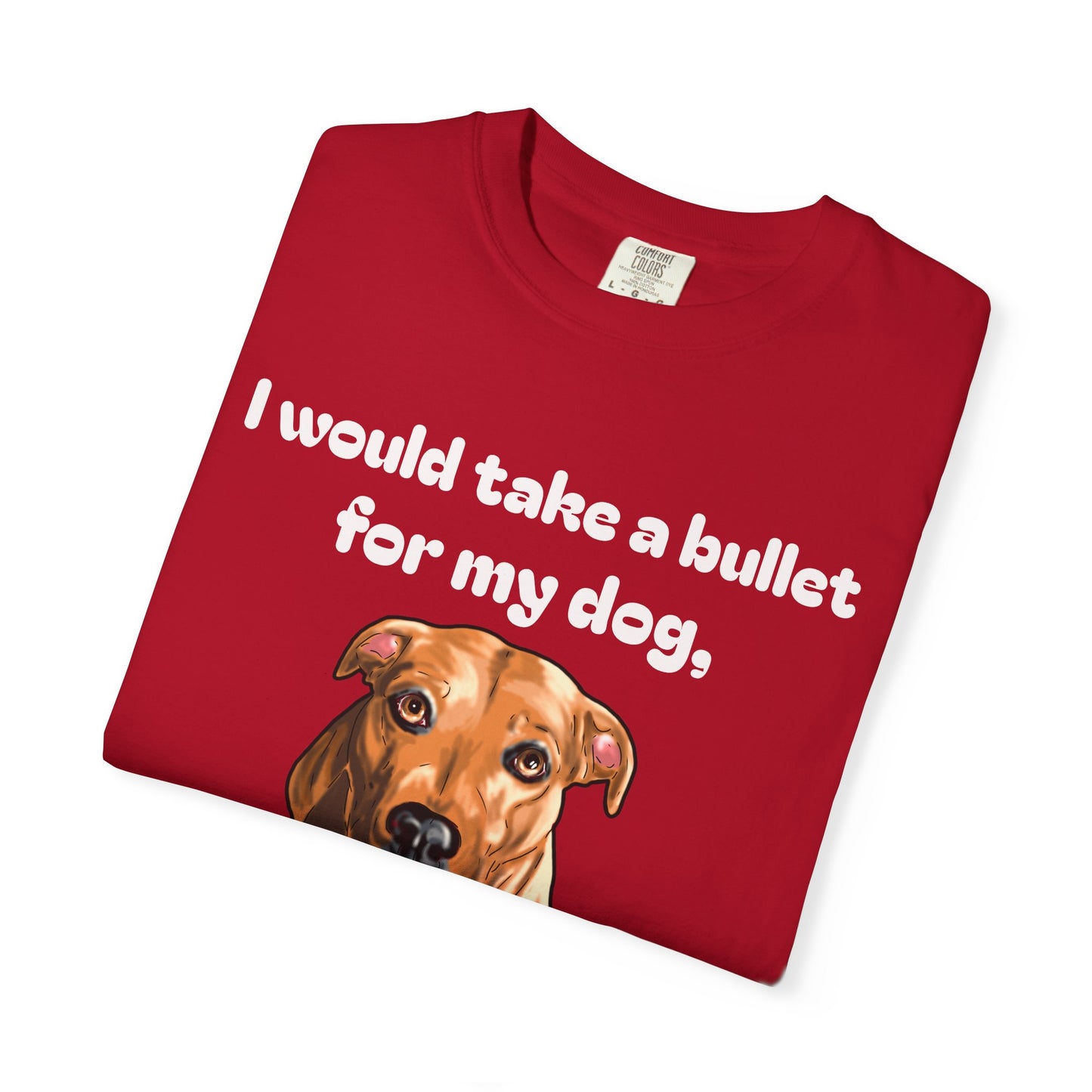 Funny Dog Shirt – Bullet For My Dog But He Would Trade Me For Chicken Nugget – Dog Mom Gift – Dog Dad Shirt – Cute Dog Lover Top