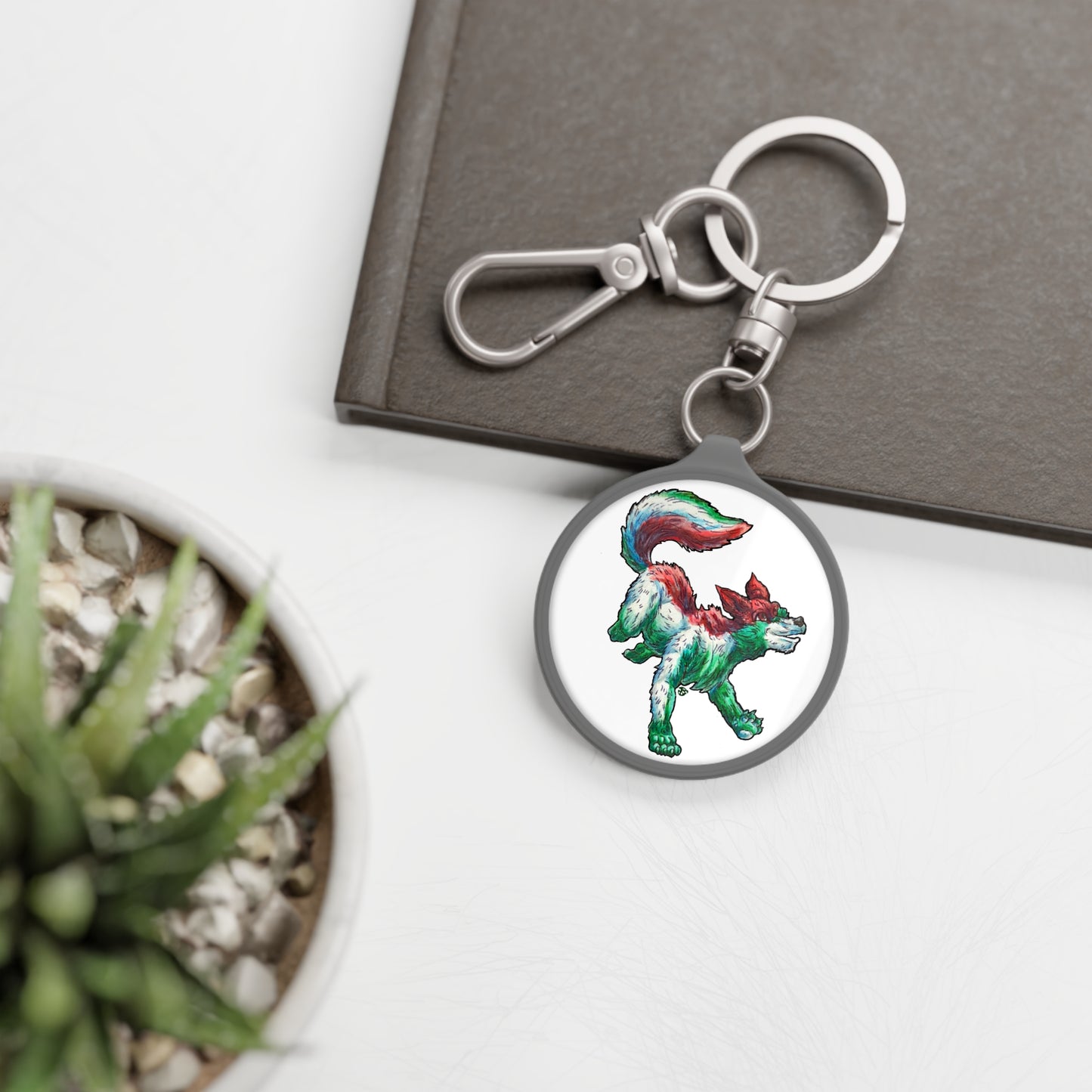 Jolly the She-wolf Keyring Tag