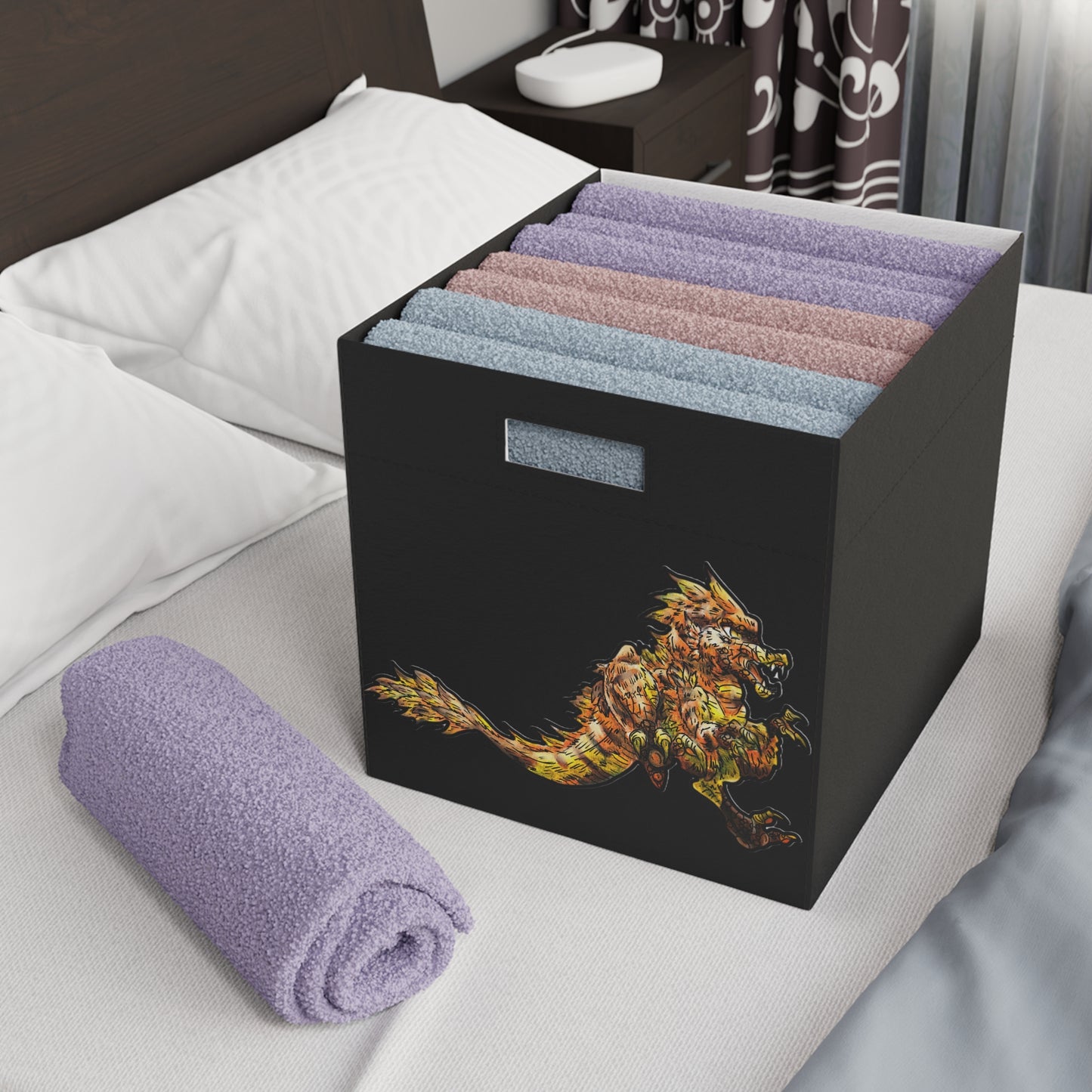 Caena the Raptor Felt Storage Box