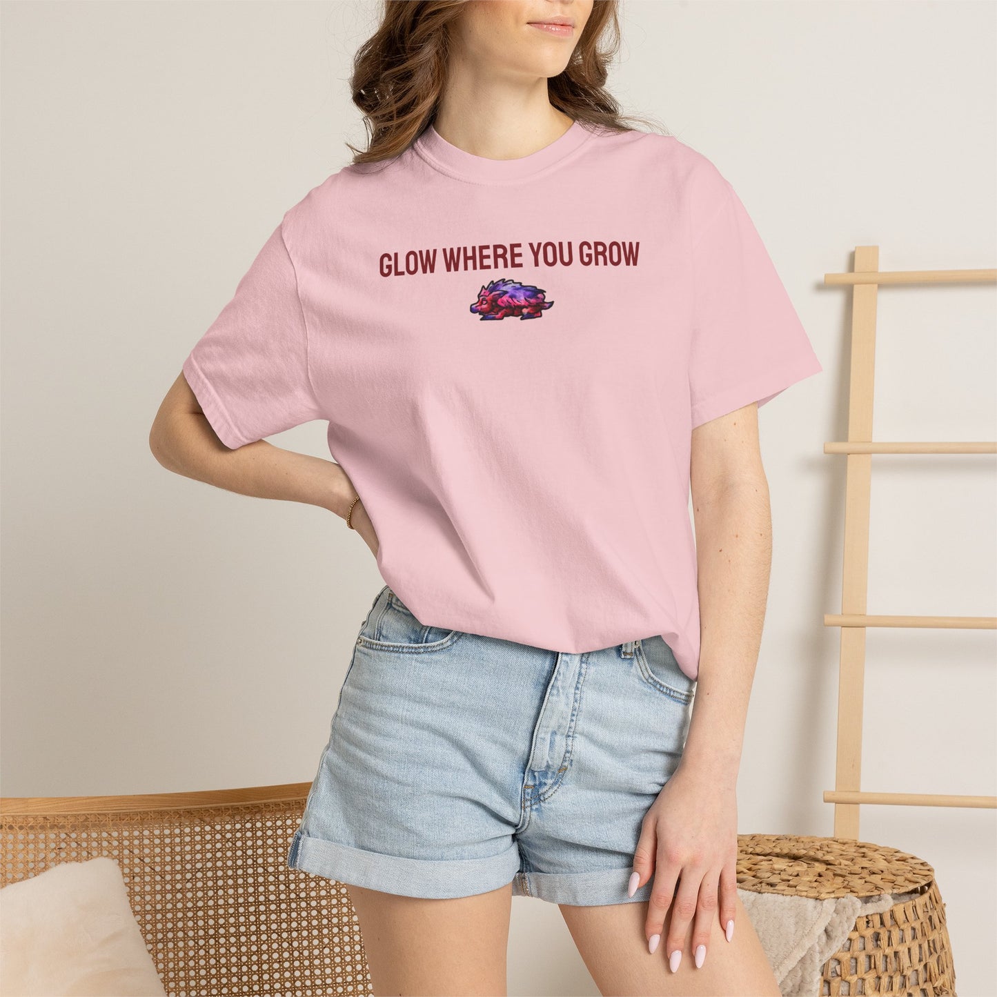 Chibi Azalea the Hedgehog- Glow- Chibi Hedgehog- Cute Animal - T-shirt