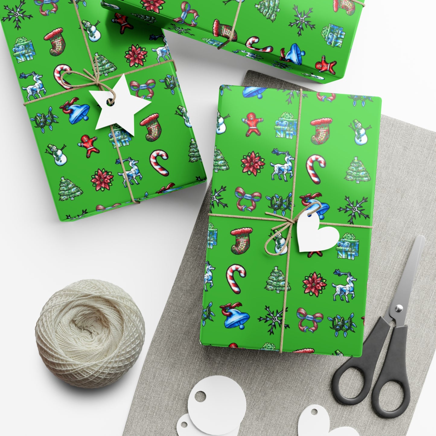 Christmas Symbols Gift Wrap Papers